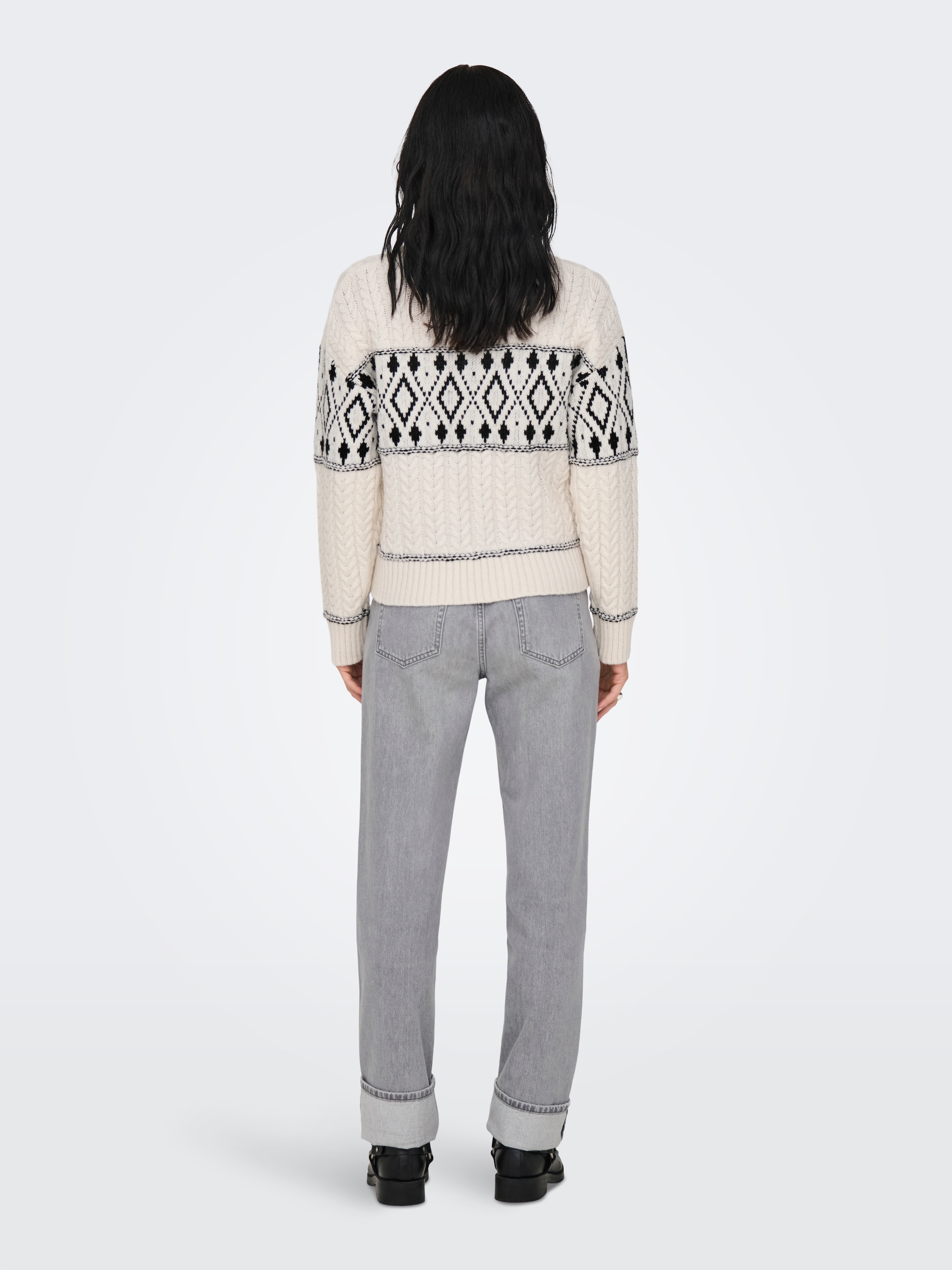ONLY Strickpullover »ONLMARENT L/S PULLOVER KNT NOOS«, mit Strickmuster

