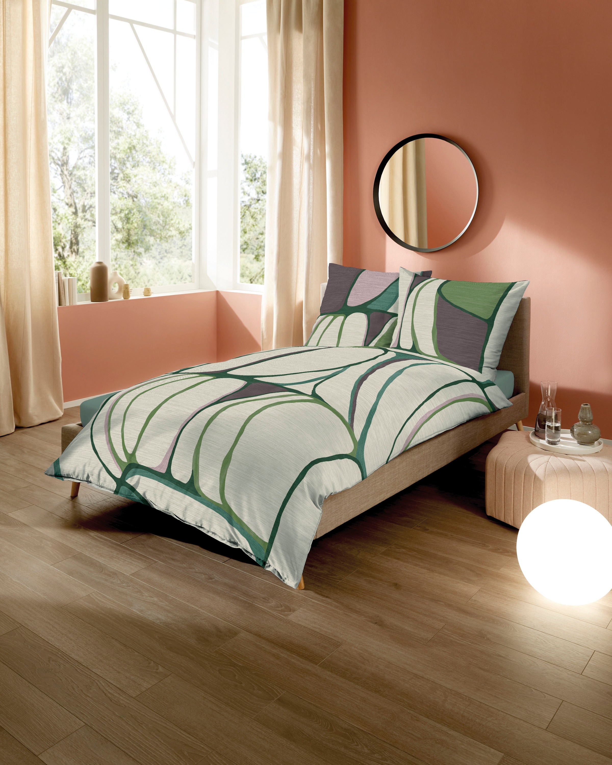 Kaeppel Linge de lit »Opalith« 2 cuis Mit grafischem Muster