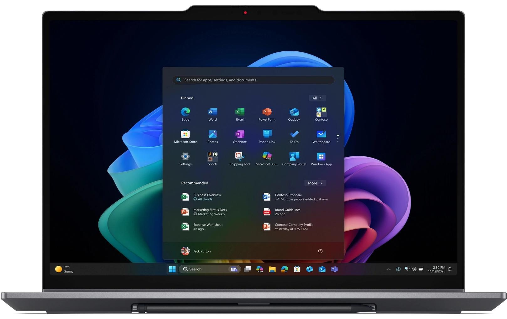 Lenovo Ordinateur portable professionnel »ThinkPad X1 2-in-1 Gen 11 Aura Edition Copilot+ PC« / 14 ″ Intel Core Ultra 5 NPU intégrée (Neural Processing Unit)