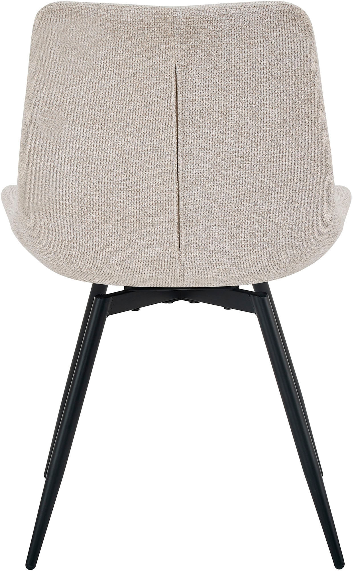 byLIVING Chaise de salle à manger »Aragon« (Ensemble) 2 cuischaise pivotante à 360 degrés, revêtement en tissu tissé de qualité avec matelassage