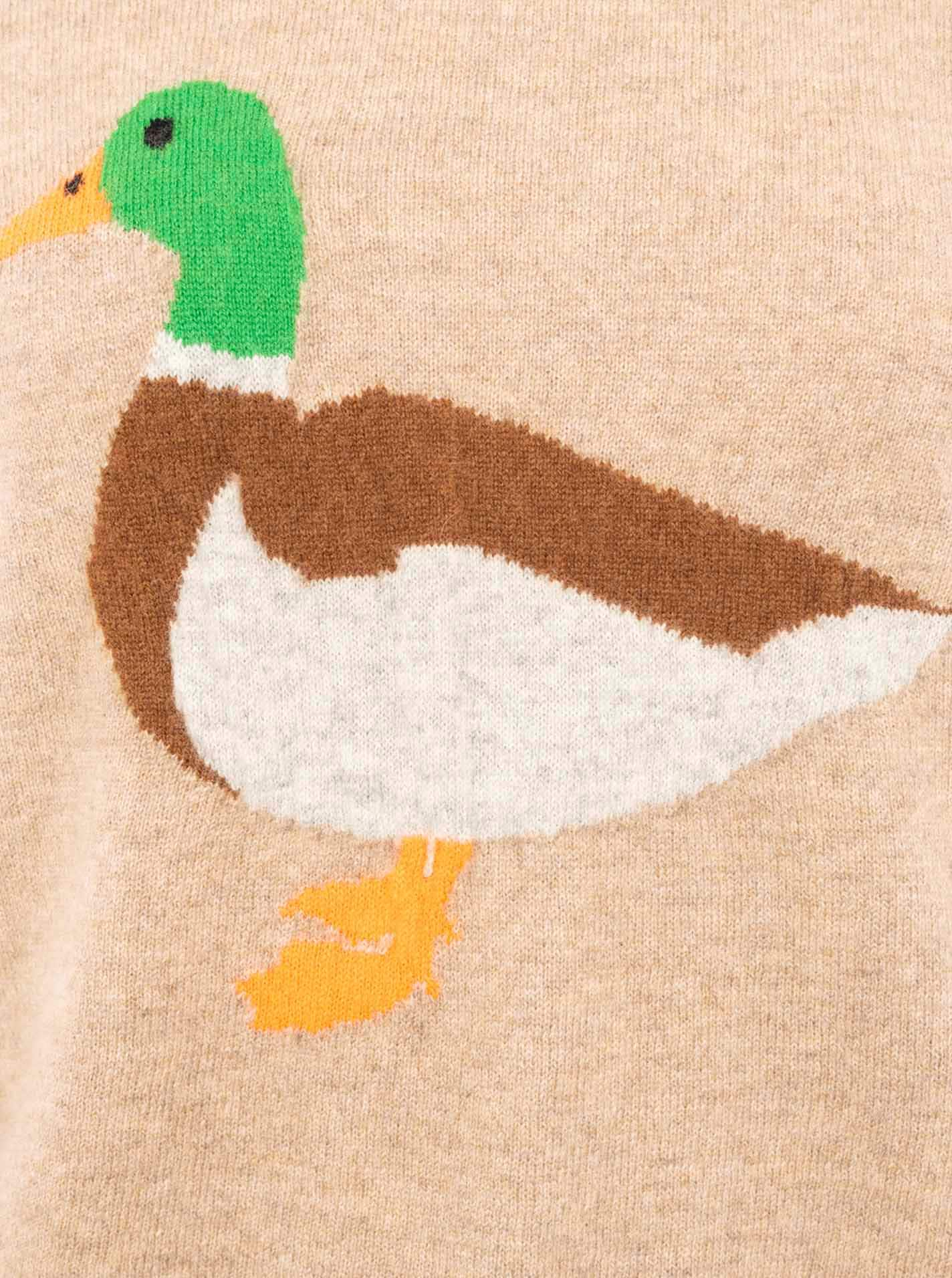 Zwillingsherz Strickpullover »Duck« Rundhals,aus reinem Kaschmir mit grosser Ente