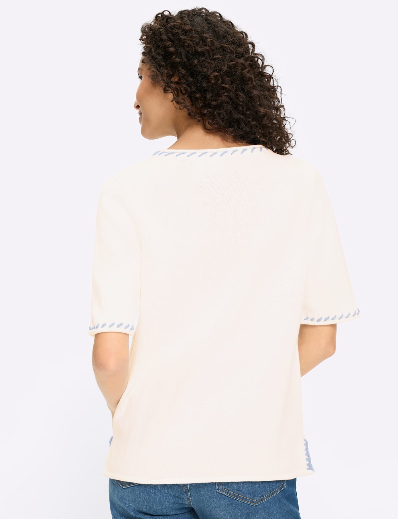 heine Pull à manches courtes »Halbarm-Pullover«