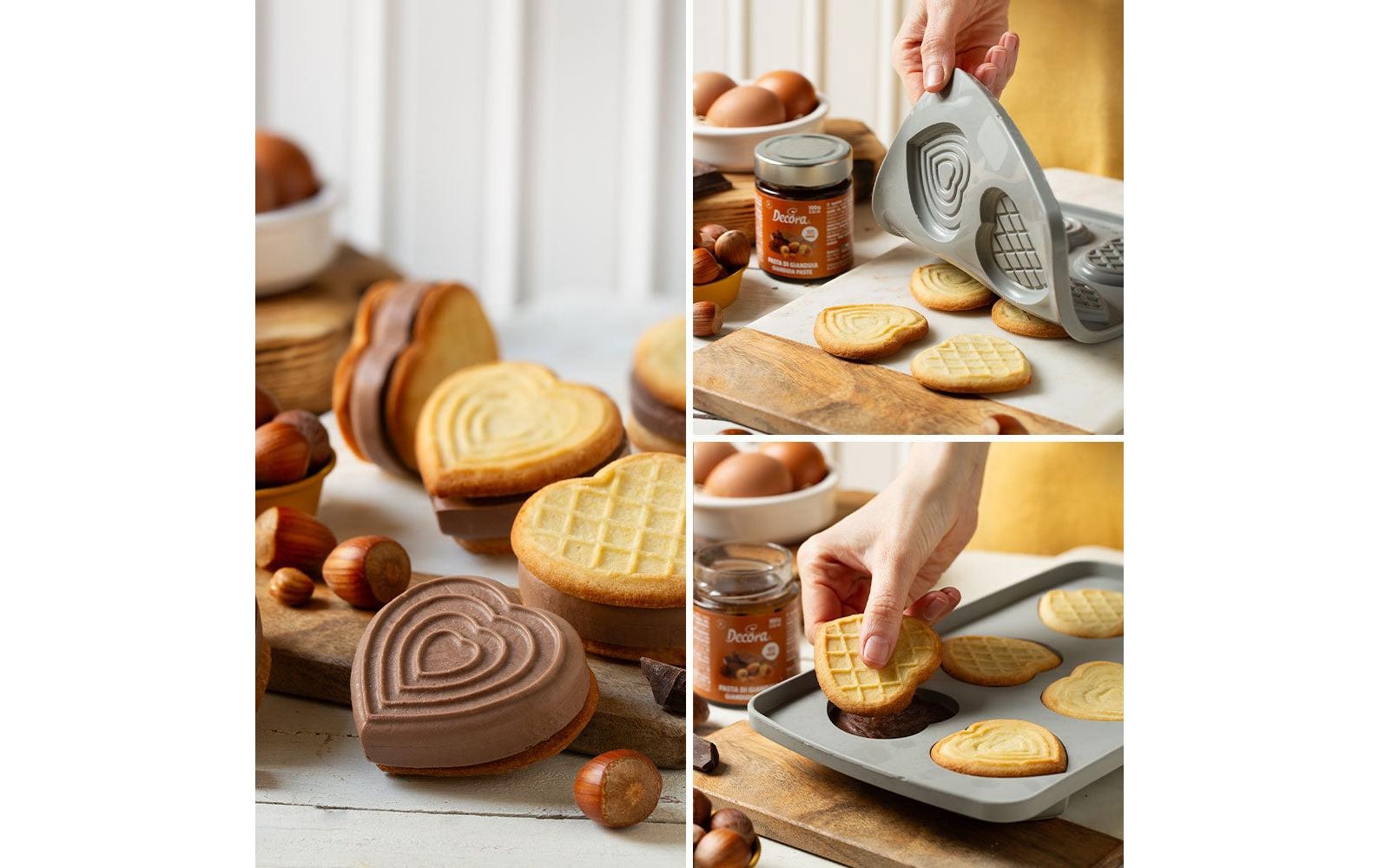   Silikonform »Decora Herzen, 6,8 x 6,3 x 2,3 cm«