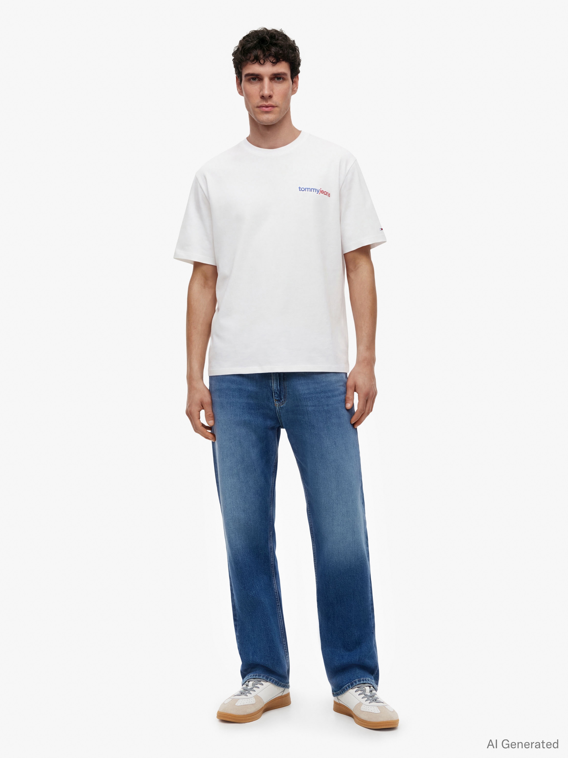 Tommy Jeans 1100000002199 »Otis Regular Straight« Jean coupe droite, taille régulière