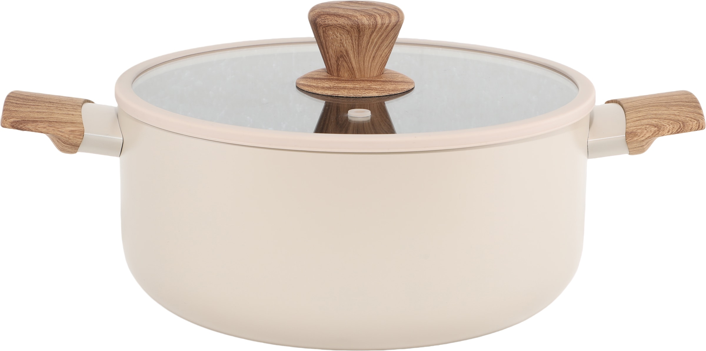 Hanseatic Topf-Set »ALU SCANDI, mit Antihaftbeschichtung« Set, Stielkasserolle 16 cm, Kochtopf 16/20/24 cm, Bratpfanne 24/28 cm, 9 tlg. Aluminium