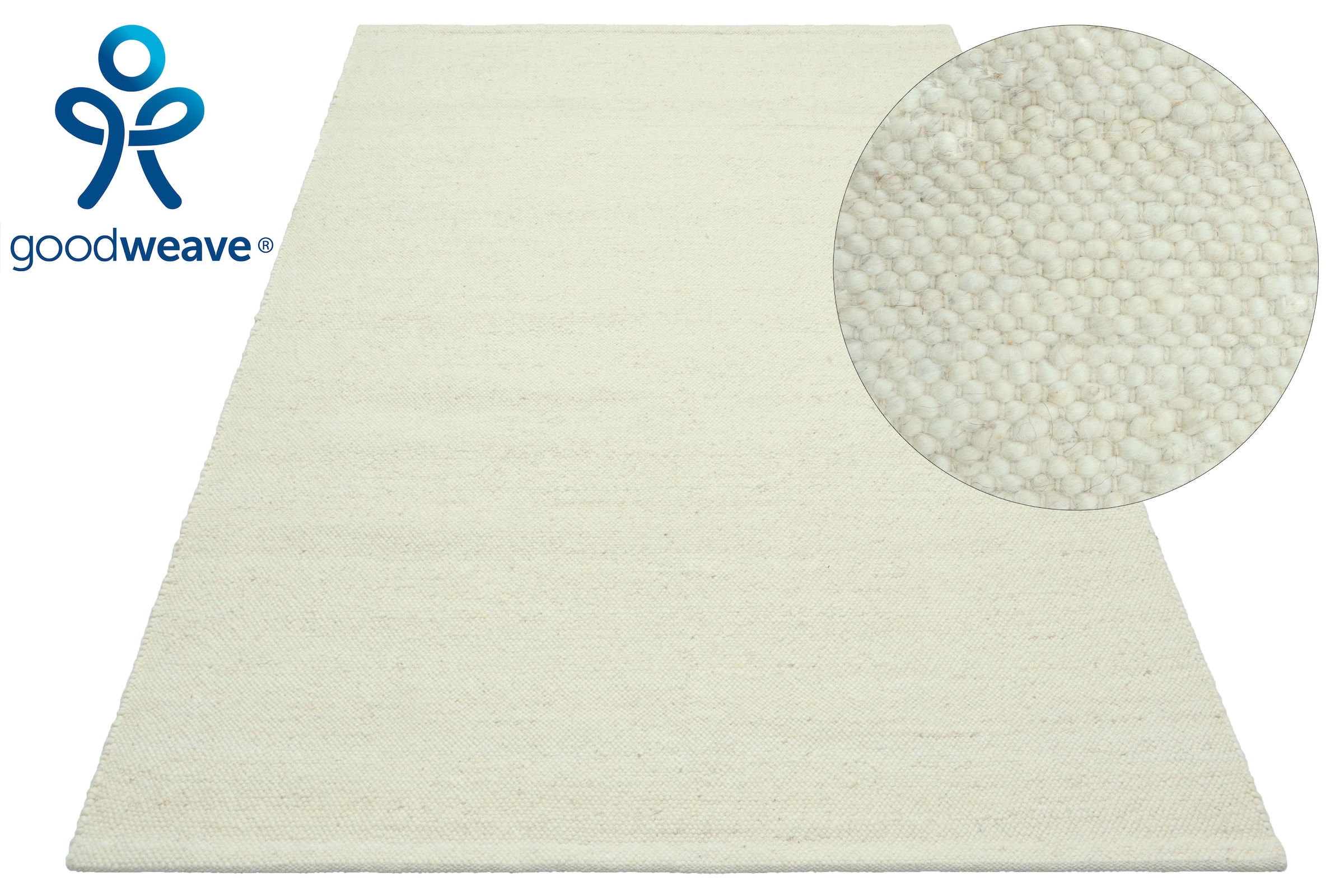 GOODproduct Tapis »Naddia, Webstruktur, Naturtöne« Rectangulaire 9 mm Höhe Design intemporel, chiné, salon, chambre, salle à manger