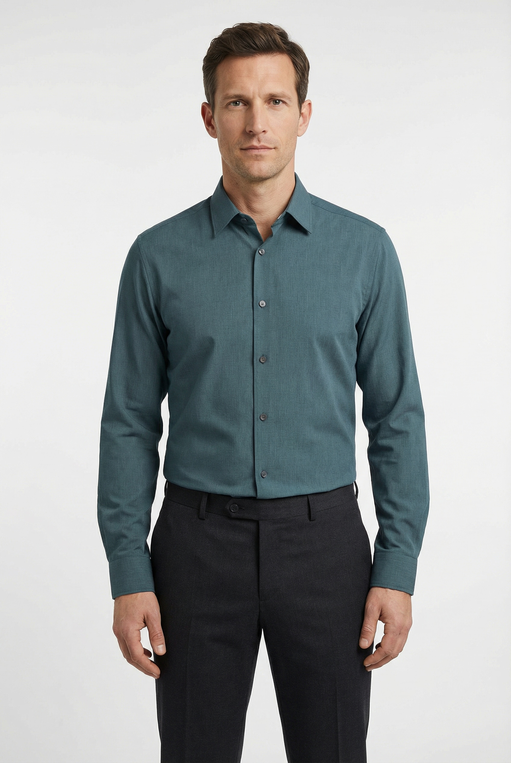 OLYMP Leinenhemd Kentkragen, casual