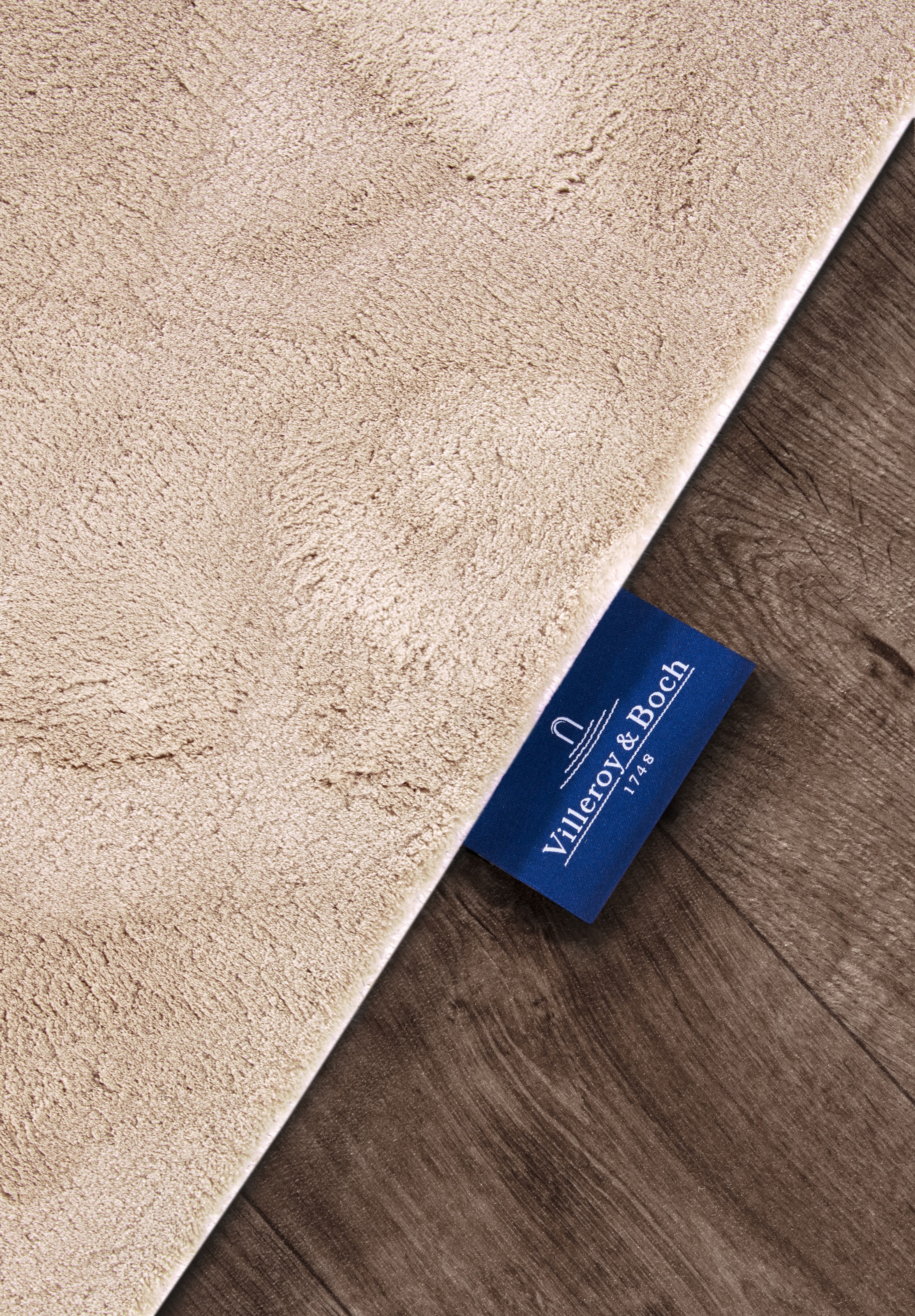 Villeroy & Boch Teppich »Leon« rechteckig 15 mm Höhe Langflor, Shaggy, uni, flauschig weich, glänzend, Kaninchenfell Haptik