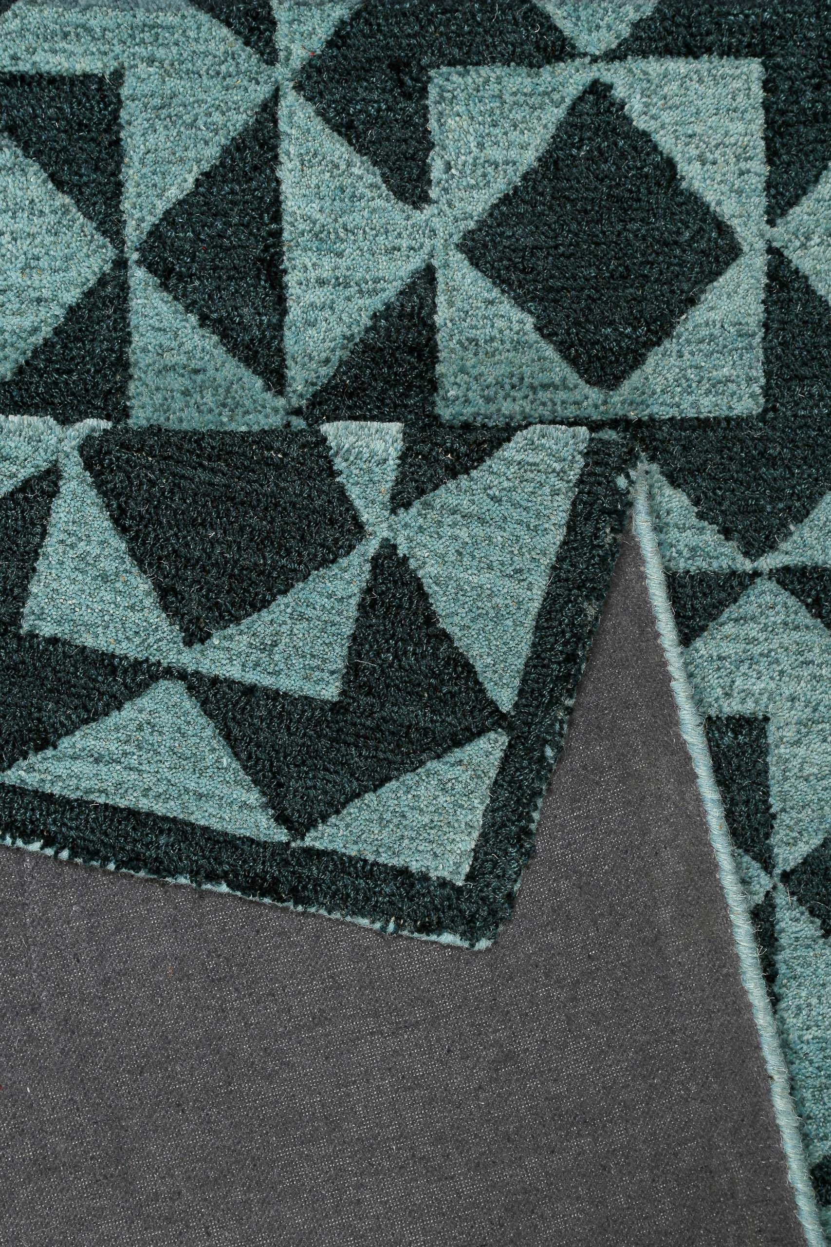 Wecon home Tapis »Downtown« Rectangulaire 10 mm Höhe handgefertigt, pflegeleicht, Fasermix, Wohnzimmer, Schlafzimmer