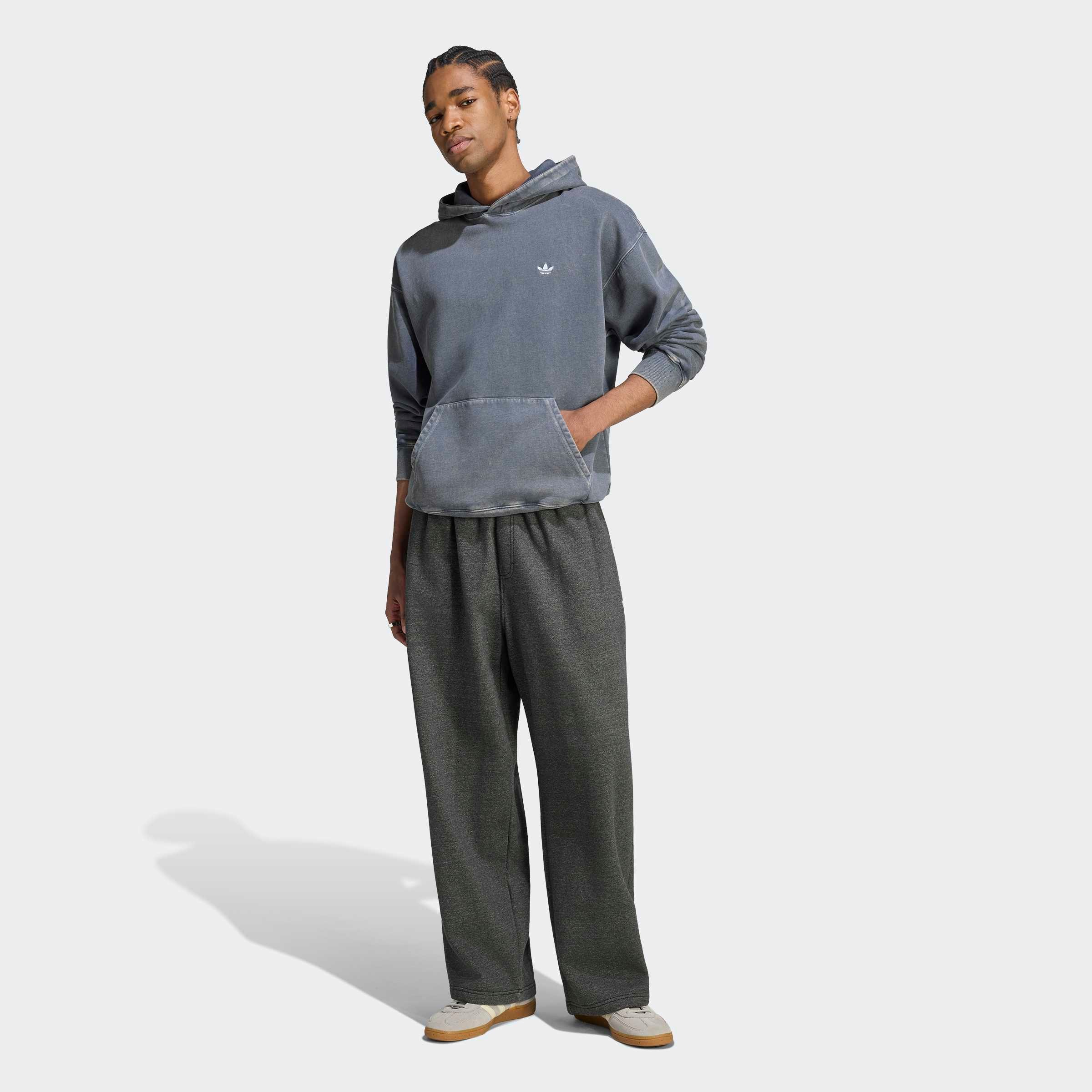 adidas Originals Sweat à capuche »ESS WASHED HD«, style sportif, avec capuche et cordon, avec poignets rapportés
