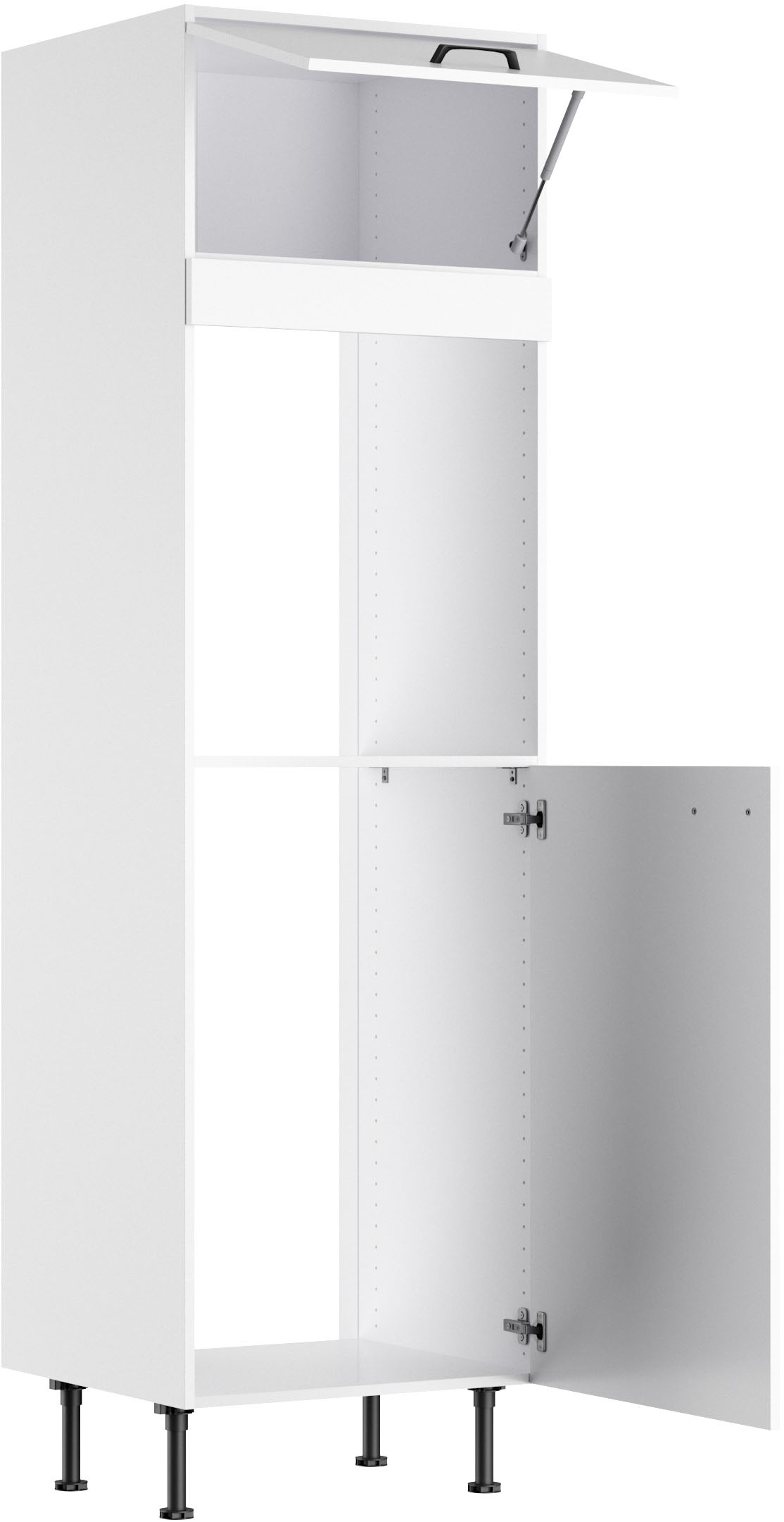 KOCHSTATION Four/réfrigérateur encastrable »KS-Paula« 60 cm breit, 211 cm hoch, mit 1 Klappe, 1 Tür