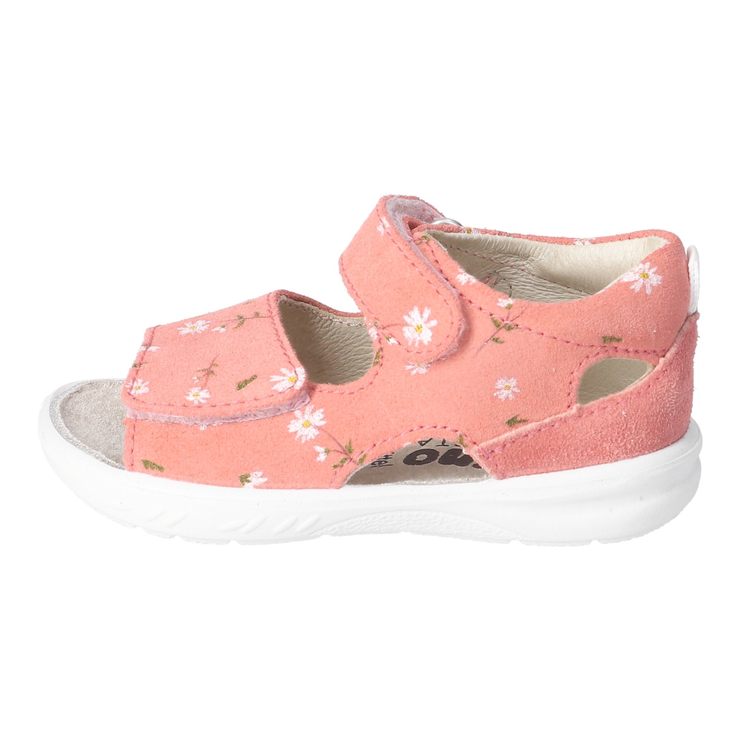 PEPINO by RICOSTA Lauflernschuh »Banu WMS: mittel«  Sandalette mit Klett und Animal Print, Grössenschablone zum Download