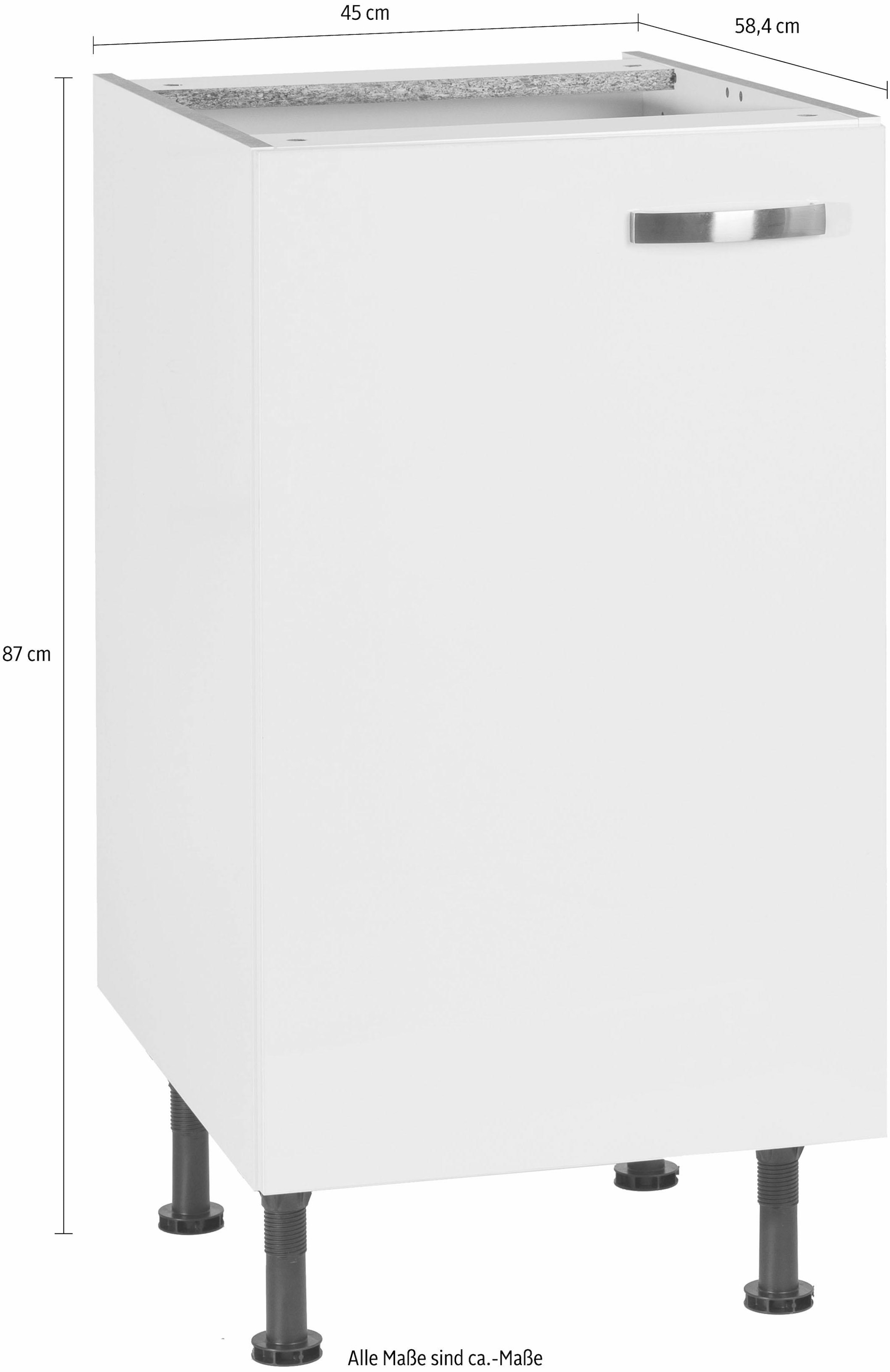 KOCHSTATION Armoire basse »KS-Cara« Breite 45 cm