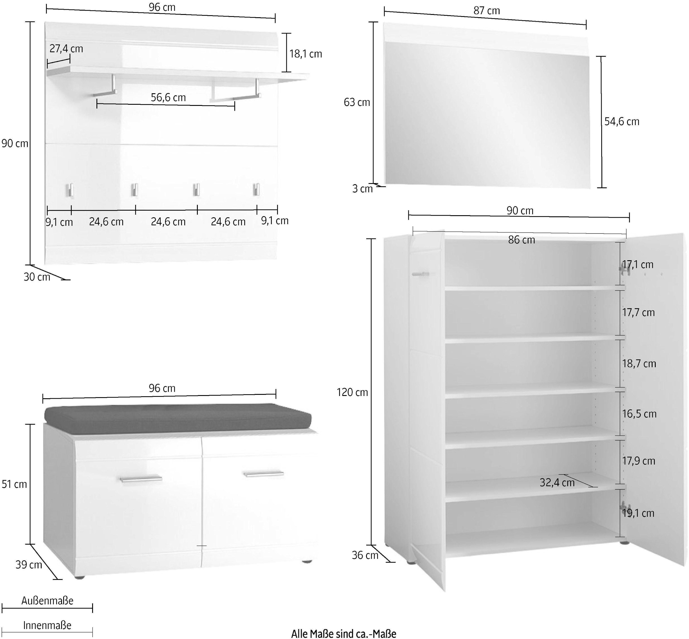 GERMANIA Ensemble de vestiaires »GW-Adana« 5 cuis tlg.