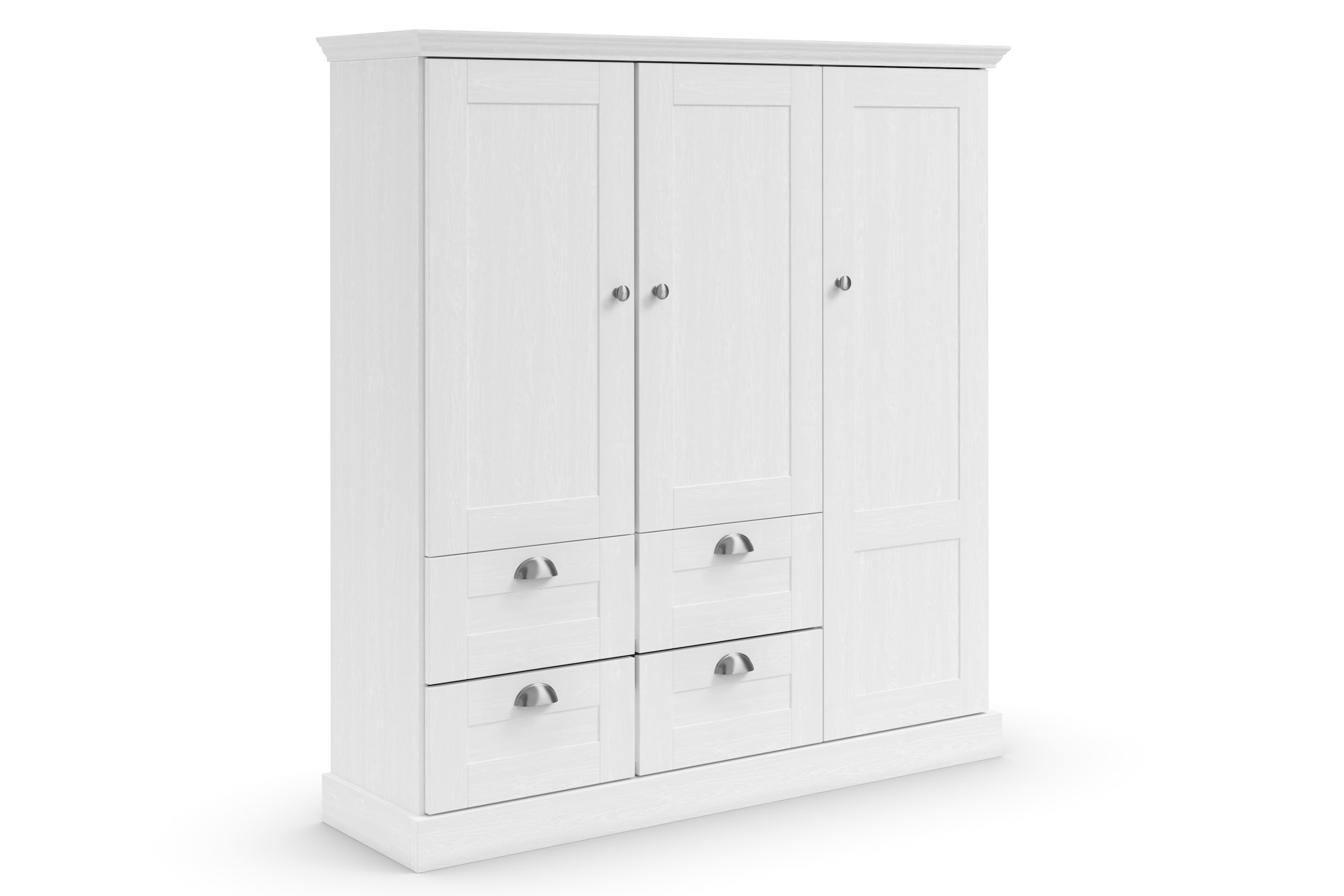 GOODproduct Armoire à linge »Motala« B/H/T ca. 133x120x35,  mit 2 grosse Schubladen, Breite 122 cm, Höhe 130 cm