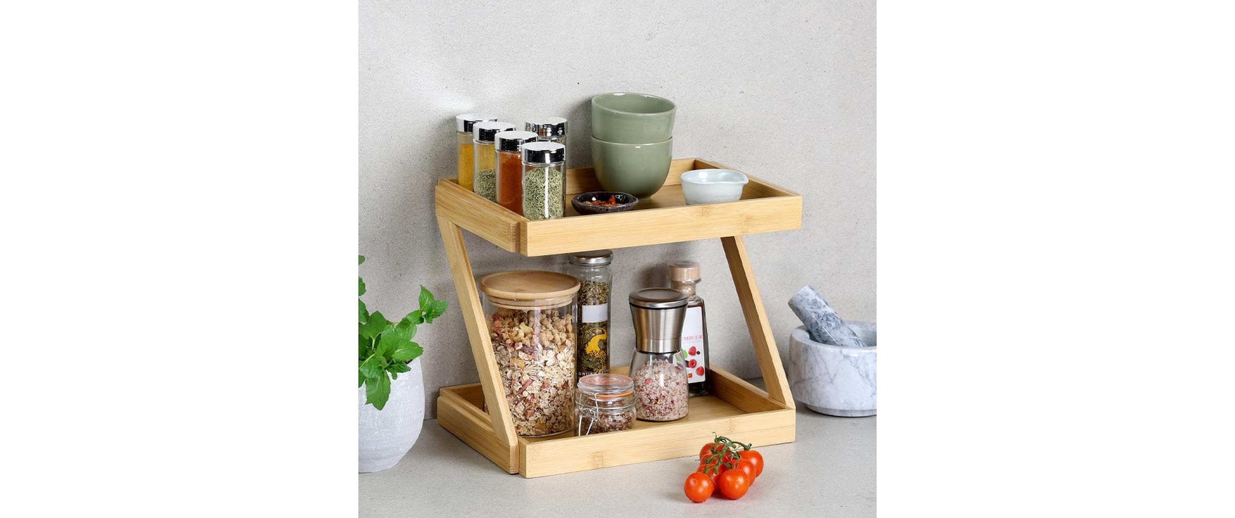 KESPER® Étagère de cuisine »Aufbewahrungsregal, Bambus, FSC« 1 cuis tlg.