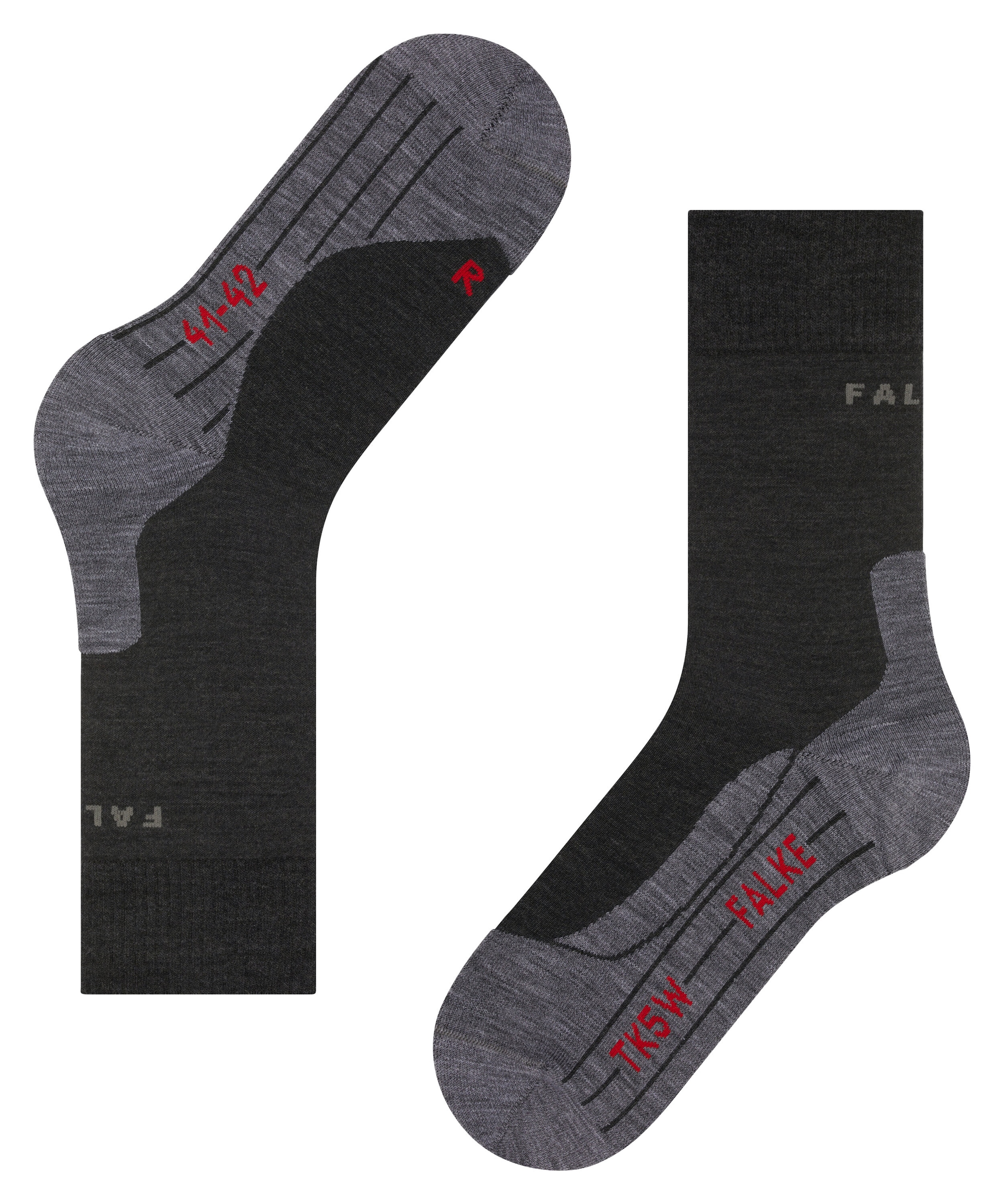 FALKE Wandersocken »TK5 Wander« mit anatomischer Passform, aus Wolle und Funktionsmaterial