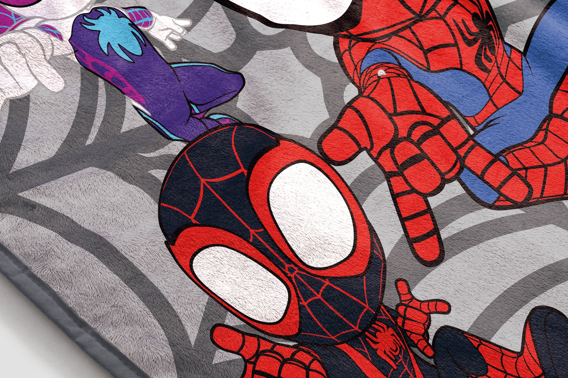 MARVEL Couverture pour enfants »Marvel Spidey 130 x 150 cm« avec Miles Morales & Ghost ESider Gwen
