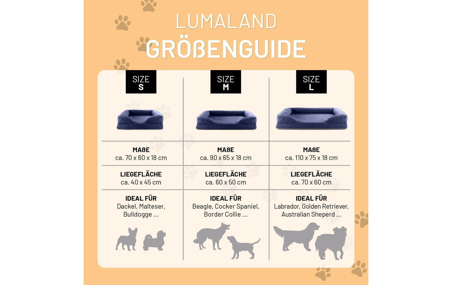 Lumaland Hundebett »Indoor Cord M«