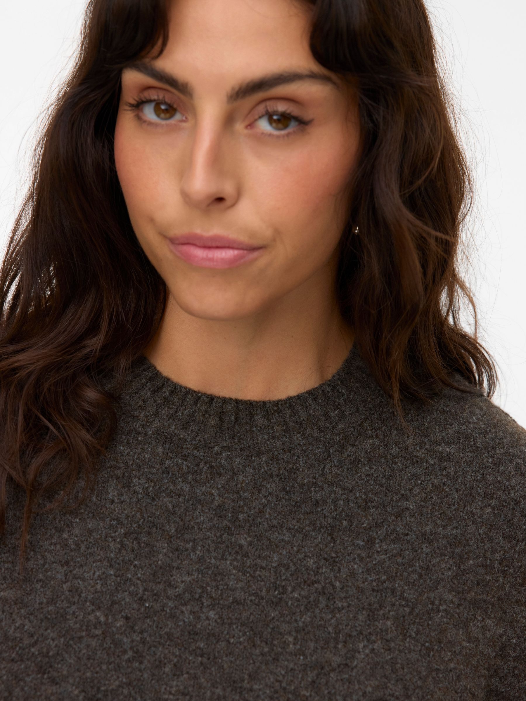 Vero Moda Curve Pull en tricot »VMCBOOM LS O-NECK PULLOVER GA NOOS CUR«