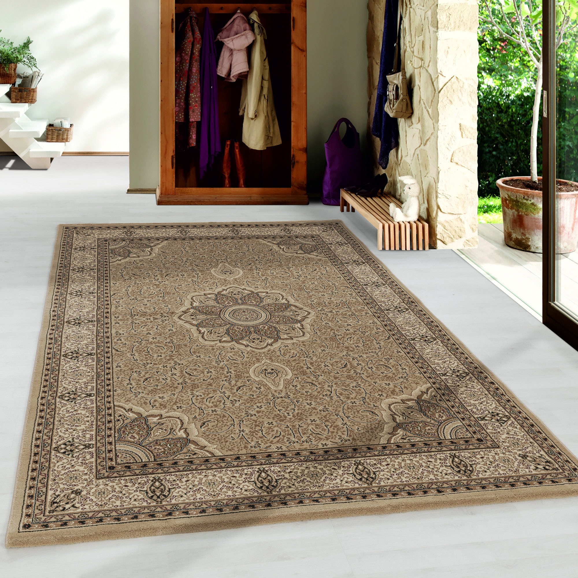 Ayyildiz Teppiche Teppich »KASHMIR 2601« rechteckig 10 mm Höhe Orient Optik, pflegeleicht, robuster Kurzflor, Wohnzimmer
