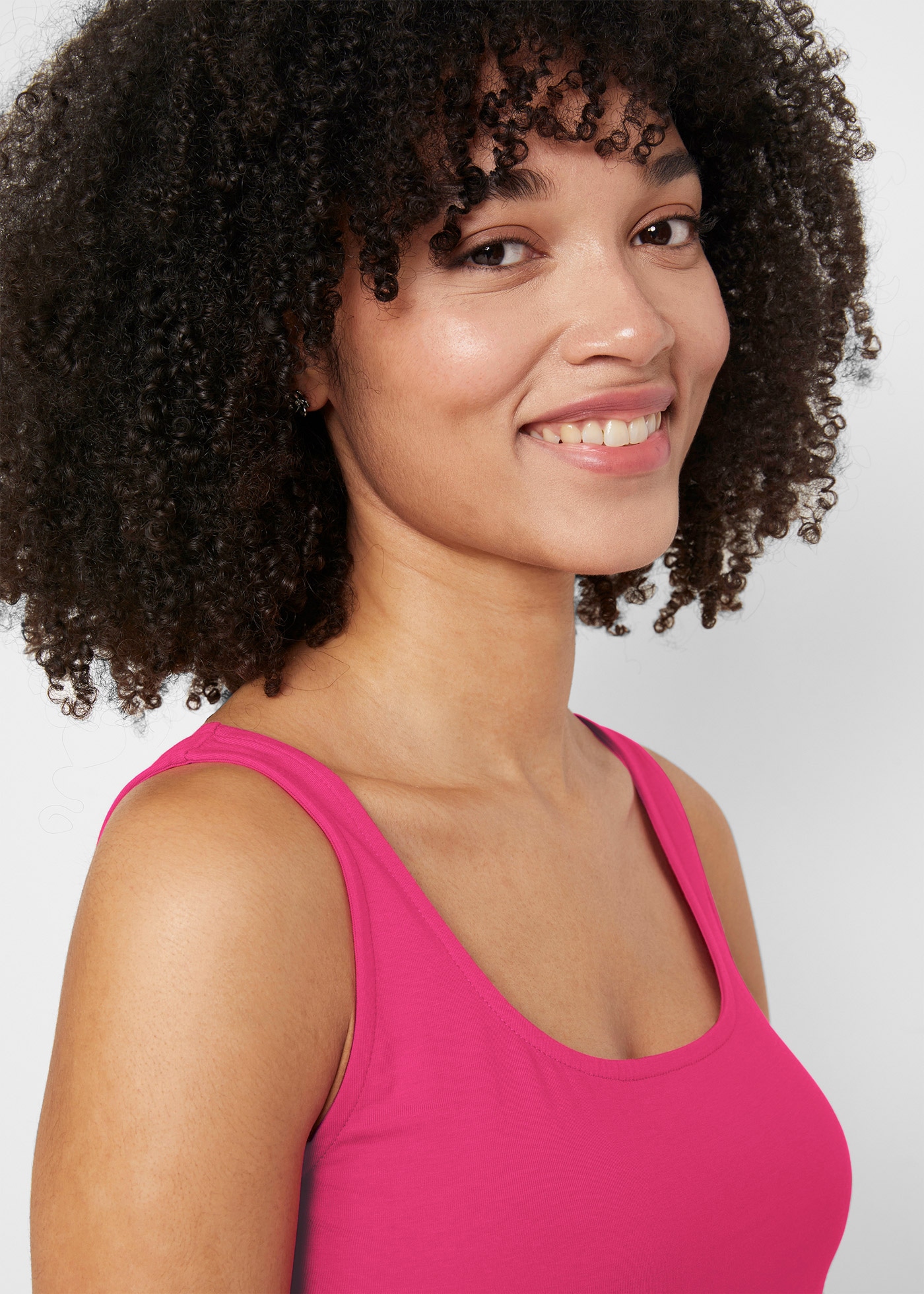 bonprix Tanktop Packung, 2 tlg. taillierte Passform, mit Carré-Ausschnitt