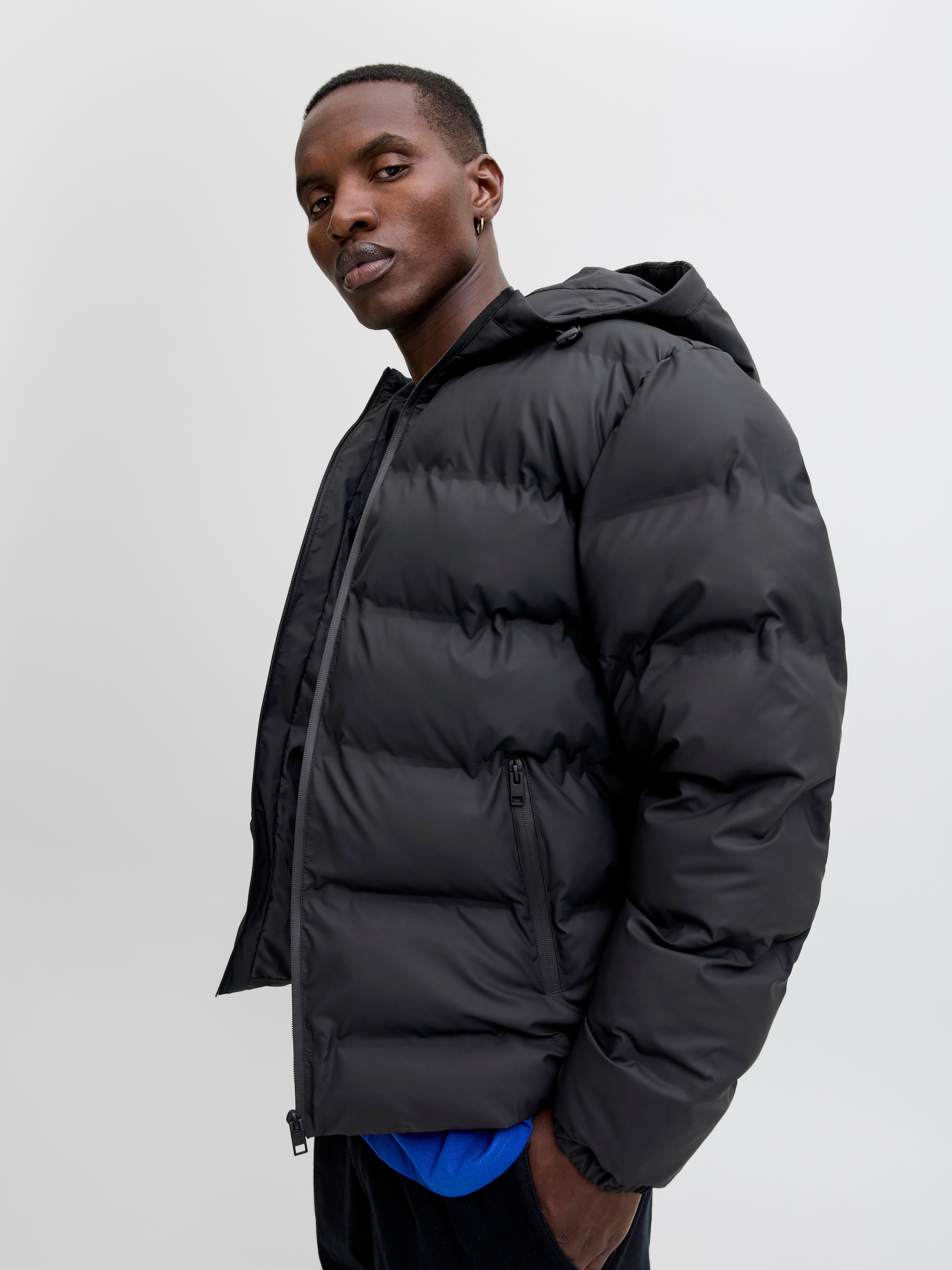 Jack & Jones Veste matelassée »JJELEMENTS PU PUFFER SN« avec capuche
