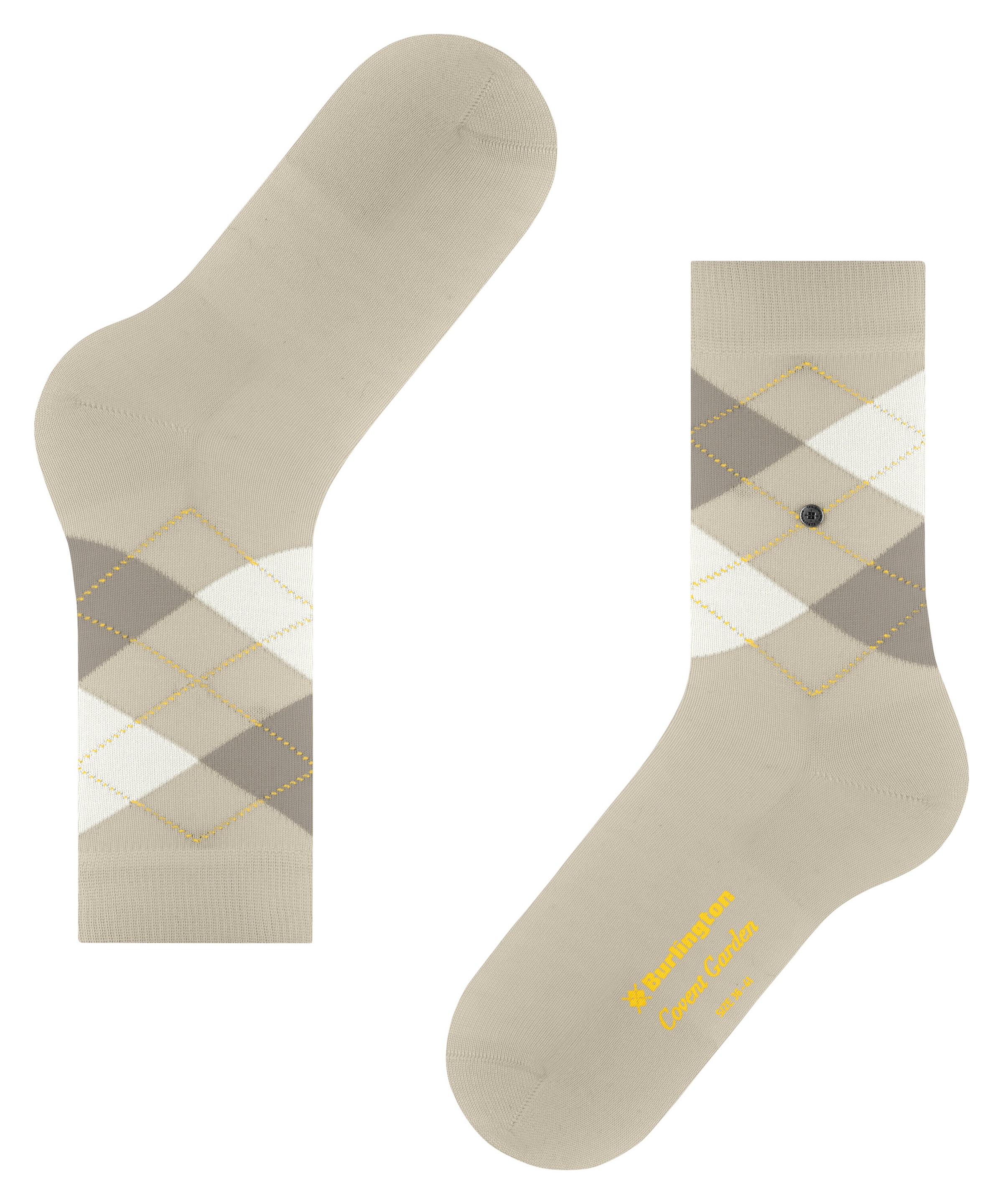 Burlington Chaussettes »Covent Garden« Taille unique 36-41, motif Argyle, clip Burlington