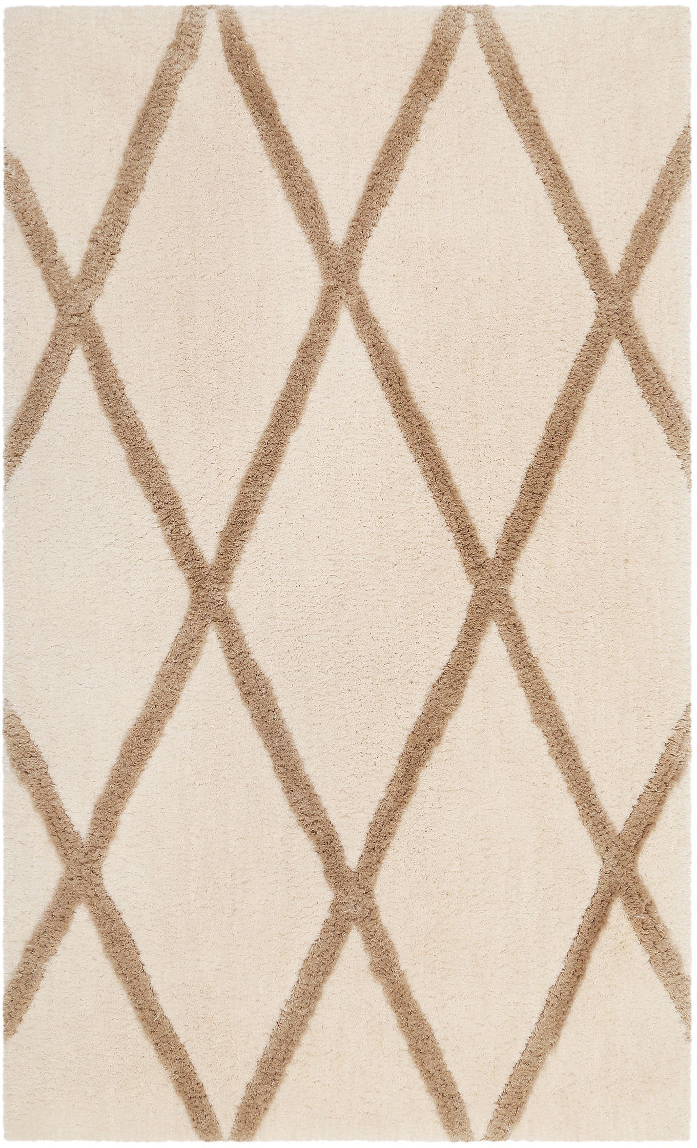 Homie Living Tapis de bain »San Bosa« Höhe 20 mm Badteppich, modernes Rauten Design, waschbar, Badezimmerteppich