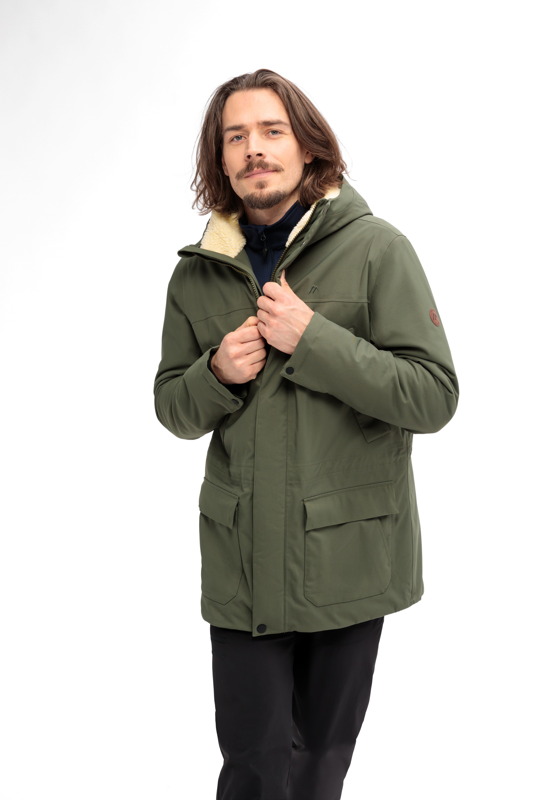 Maier Sports Funktionsjacke »SENNE« Herren Outdoor-Jacke, wind/wasserdicht, 6 geräumige Taschen