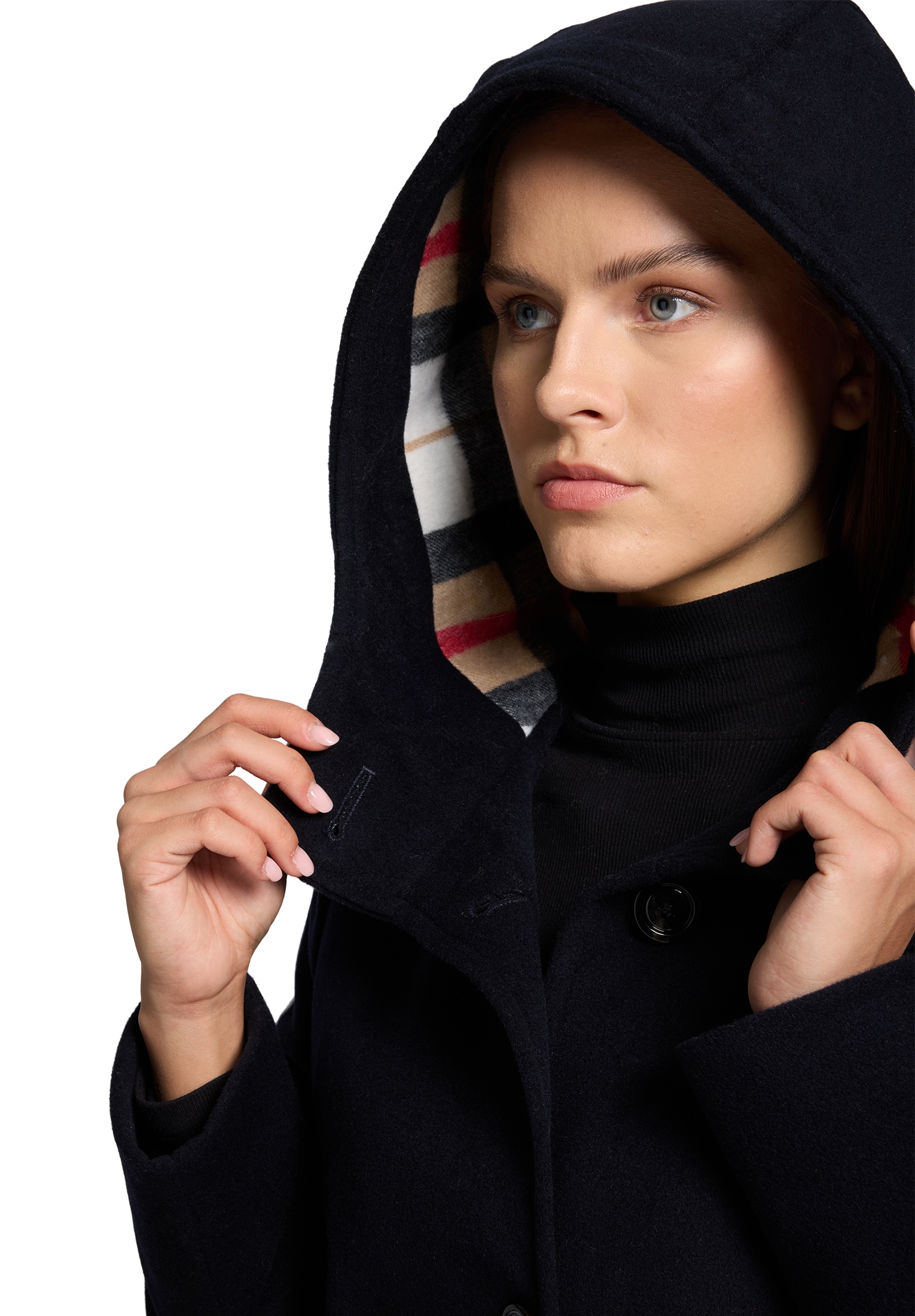 Gil Bret Veste en laine mit Kapuze mit Kapuze