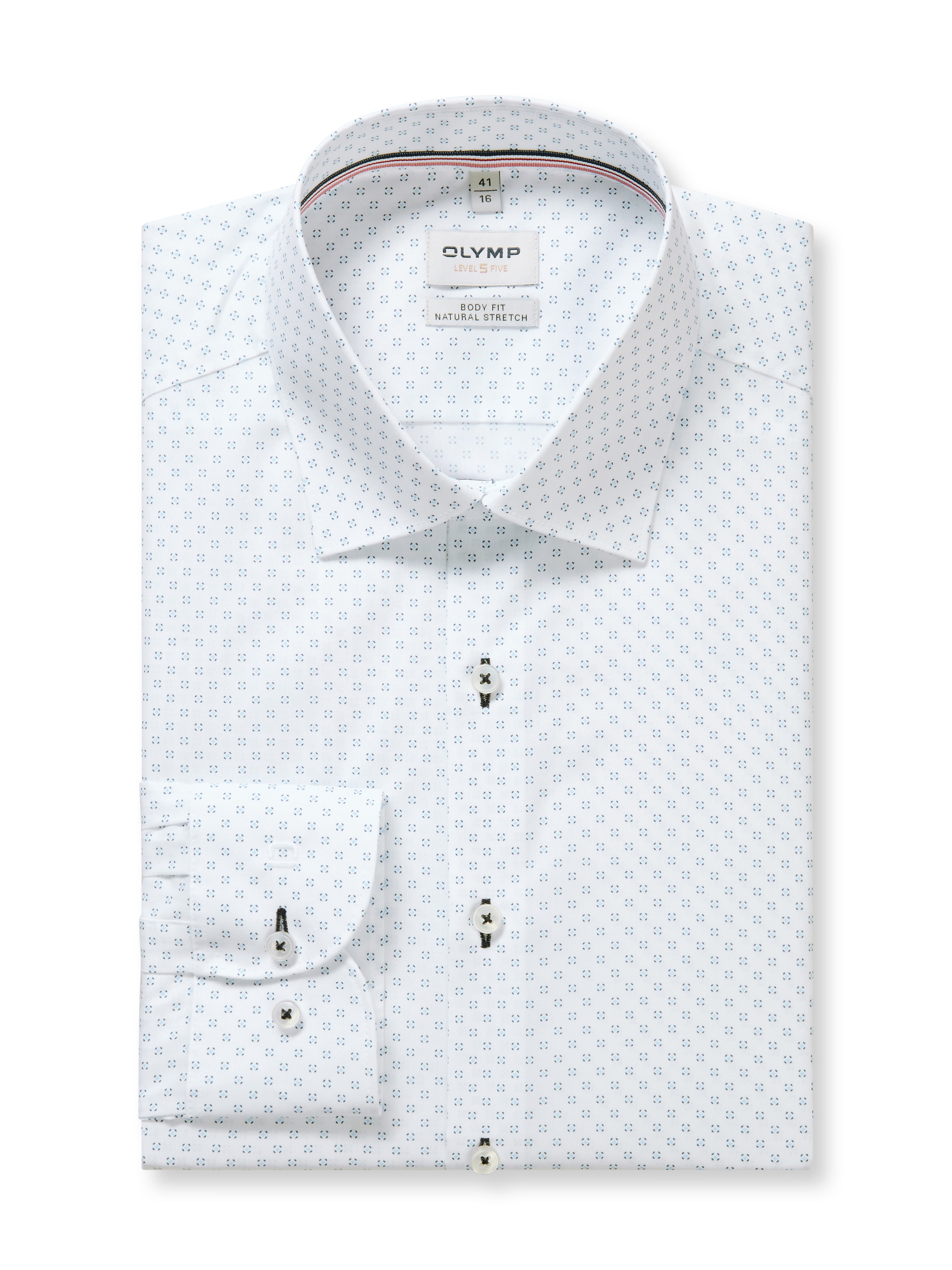 OLYMP Chemise à manches longues »Level Five« Businesshemd, body fit, Kentkragen