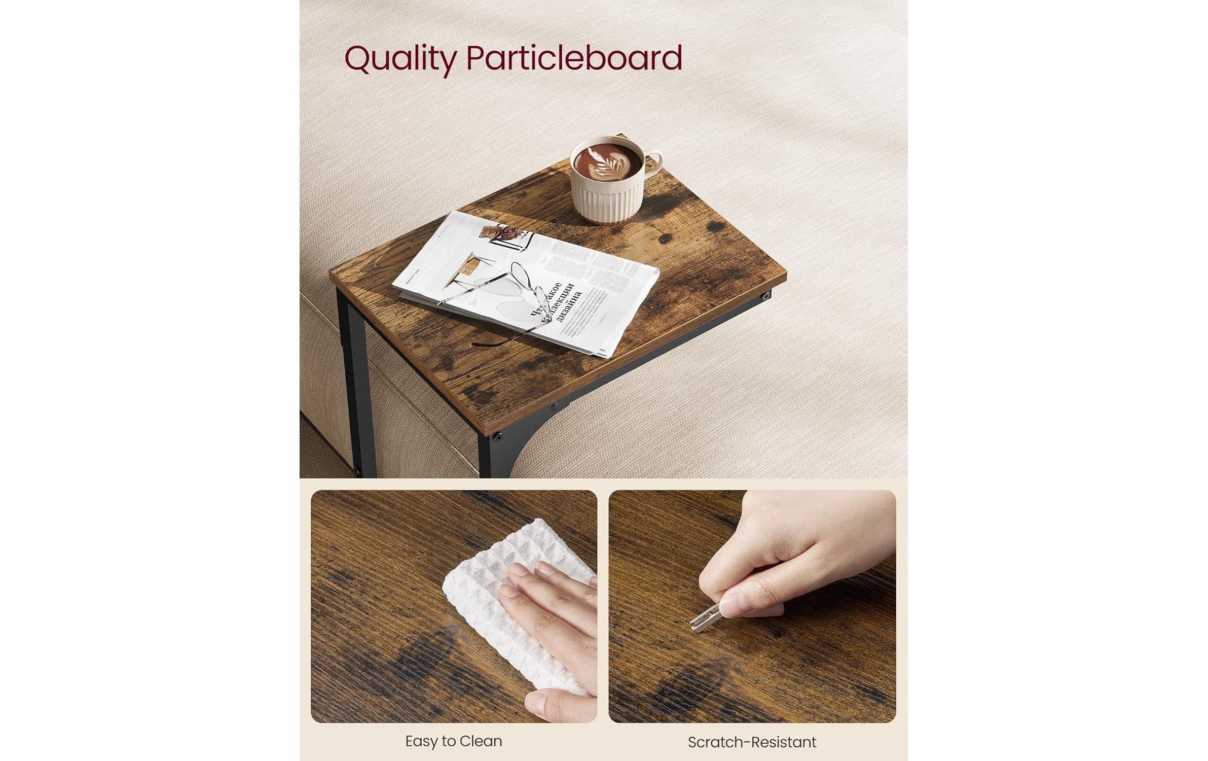 VASAGLE Beistelltisch »C-förmig 30 x 62 cm«