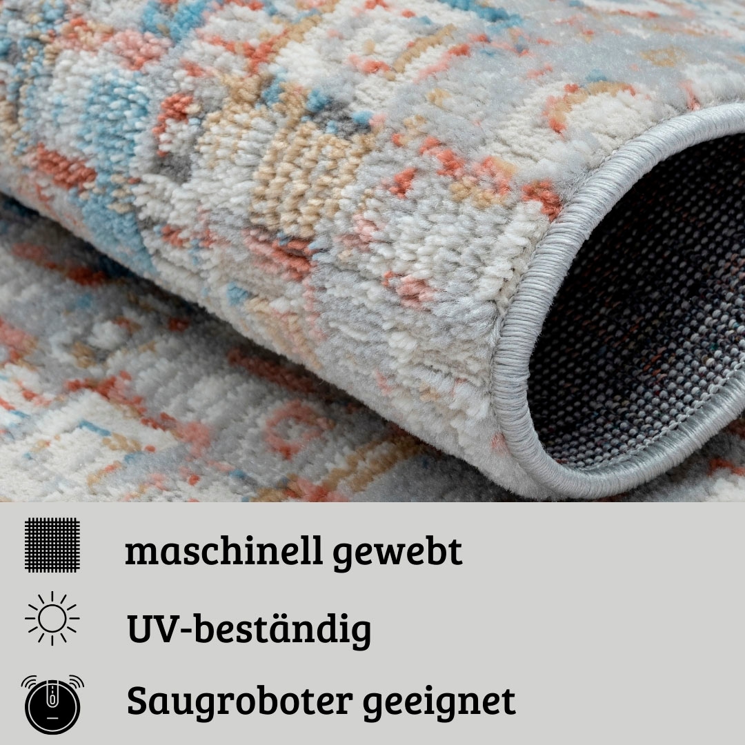 GOODproduct Tapis »Myrah« Rectangulaire 8 mm Höhe Kurzflor, modernes Design, pflegeleicht, Wohnzimmer