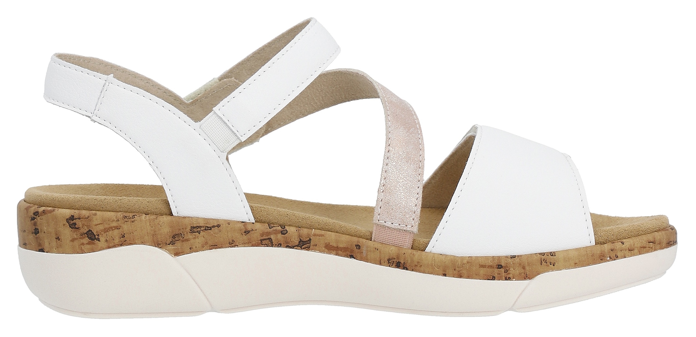 Remonte Keilsandalette  , Sommerschuh, Klettschuh, Riemchensandale mit Softfussbett