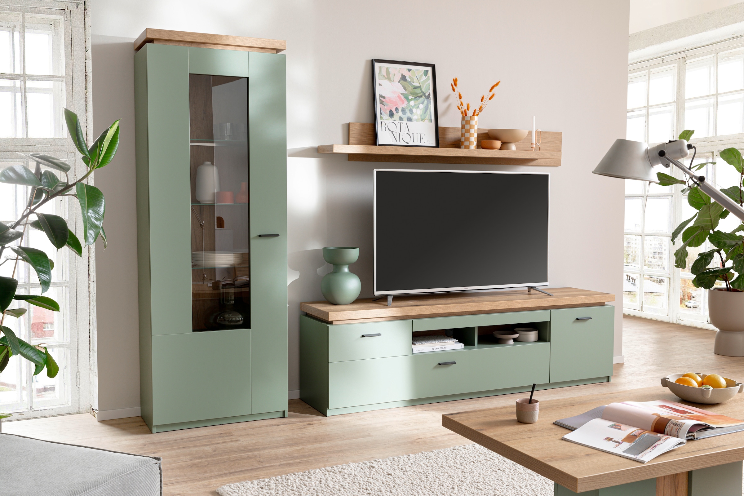 MCA furniture Meuble mural »MONIZ Wohnkomination 2« Komplett-Set, 3 cuis tlg.