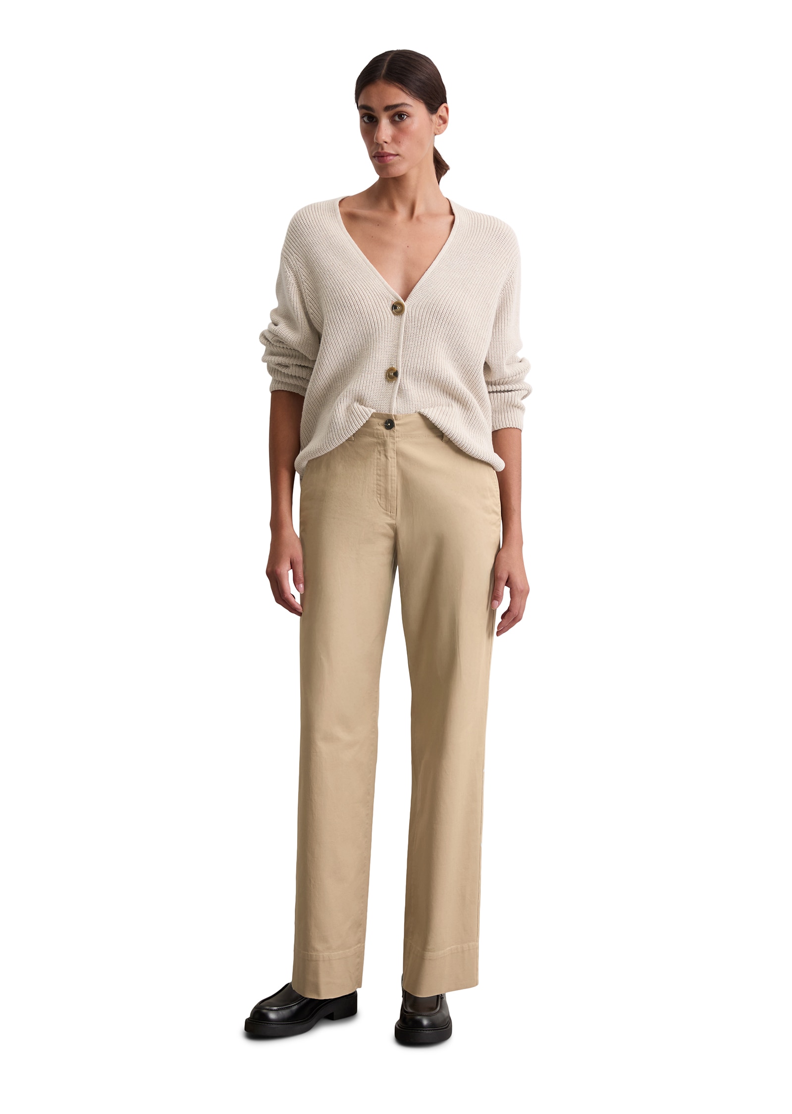 Marc O'Polo Chinos »Lande«  weit, aus stretchigem Organic Cotton-Twill