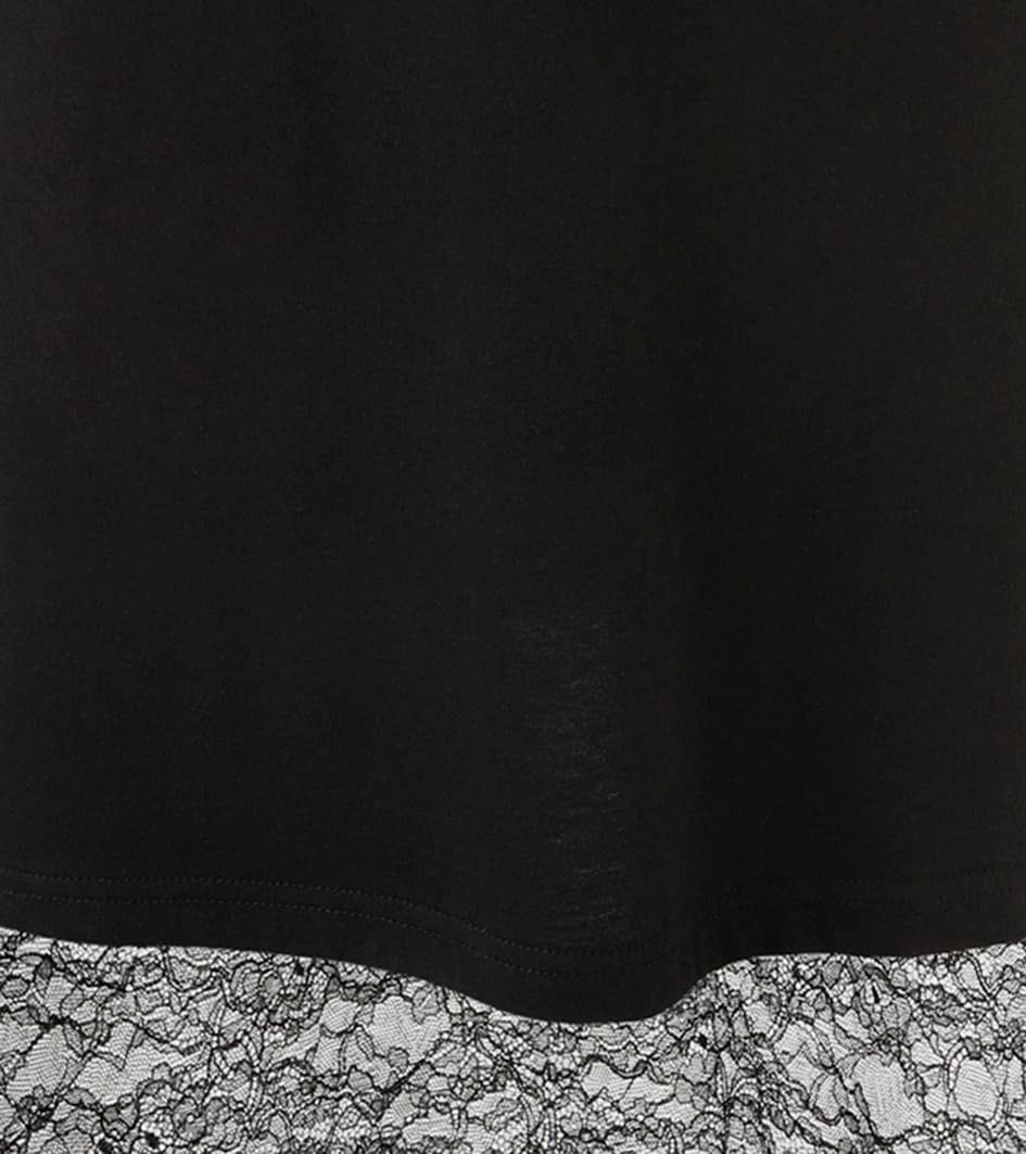 Aniston CASUAL Maxi robe mit raffinierter Spitze am Saum - NEUE KOLLEKTION