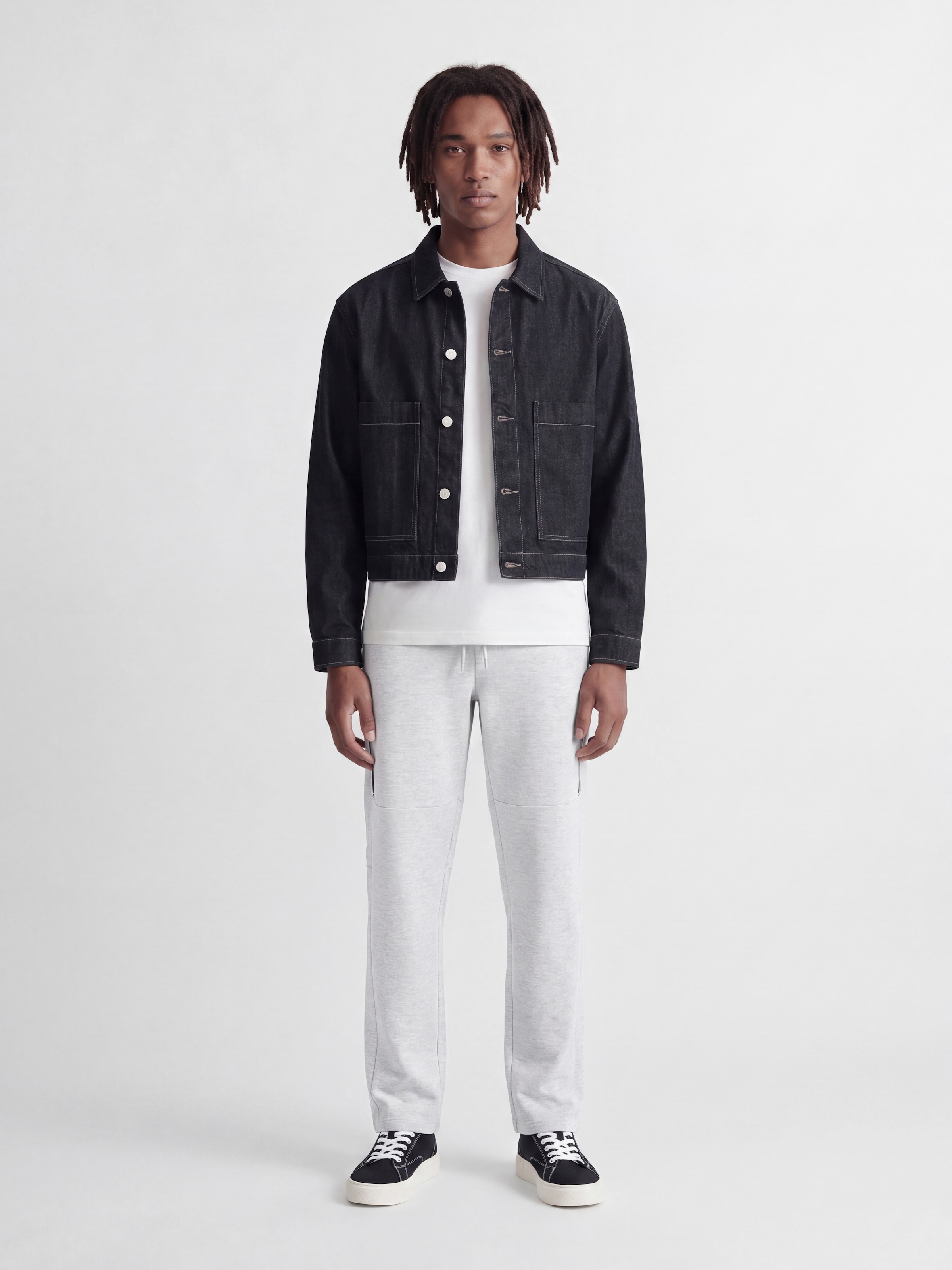 Jack & Jones Pantalon sweat »JPSTGORDON FUSION UNC SWEAT PANTS SN«  Materialmix, regular fit