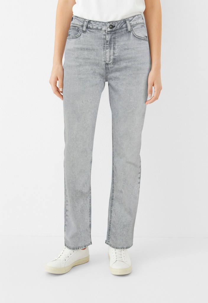 pieces Straight-Jeans »PCKELLY HW STRAIGHT JEANS LG NOOS BC« High Waist, Straight Fit