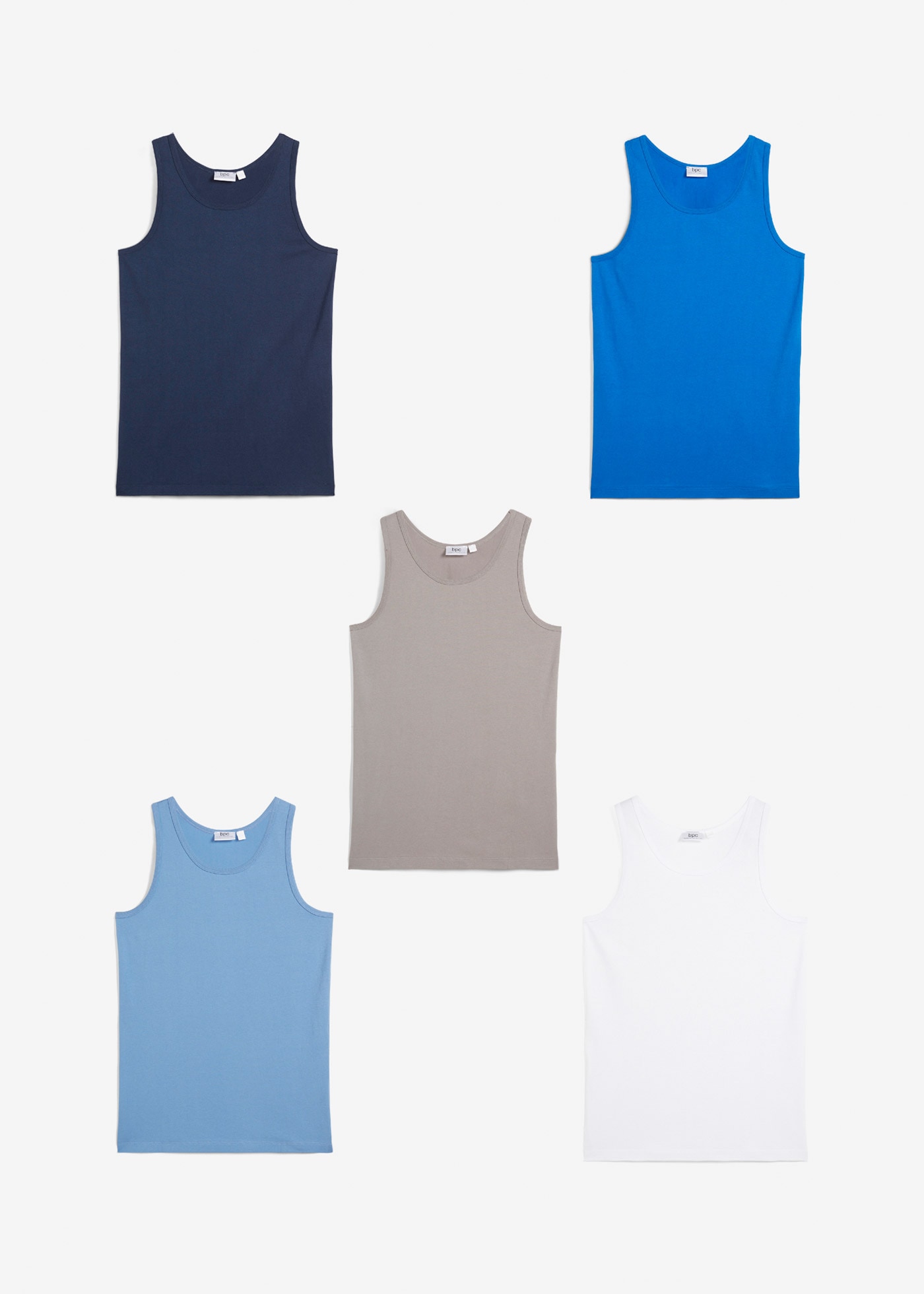 bonprix Sous-chemise Packung, 5, 5 cuis Unterhemd mit weicher Baumwolle (5er Pack)