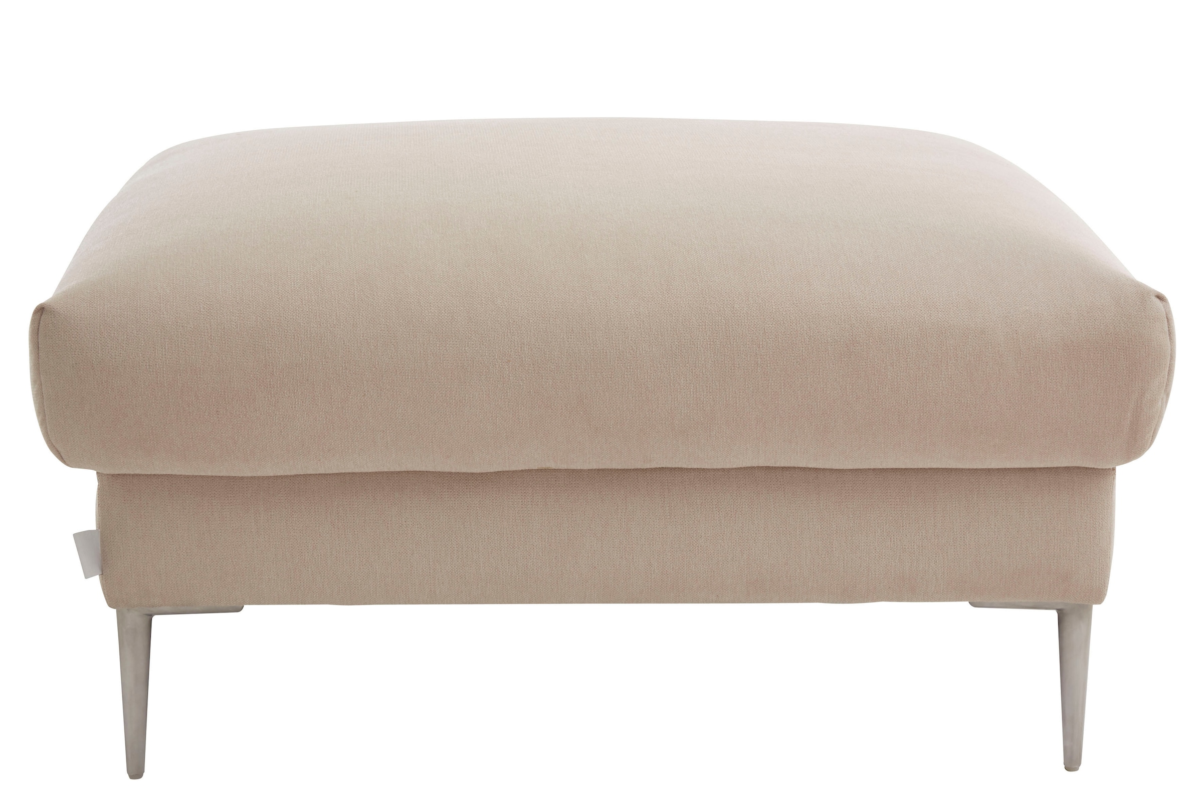 TRENDMANUFAKTUR Hocker »Lille, elegant und bequem durch Komfortsitzhöhe 46cm, hoher Fuss«