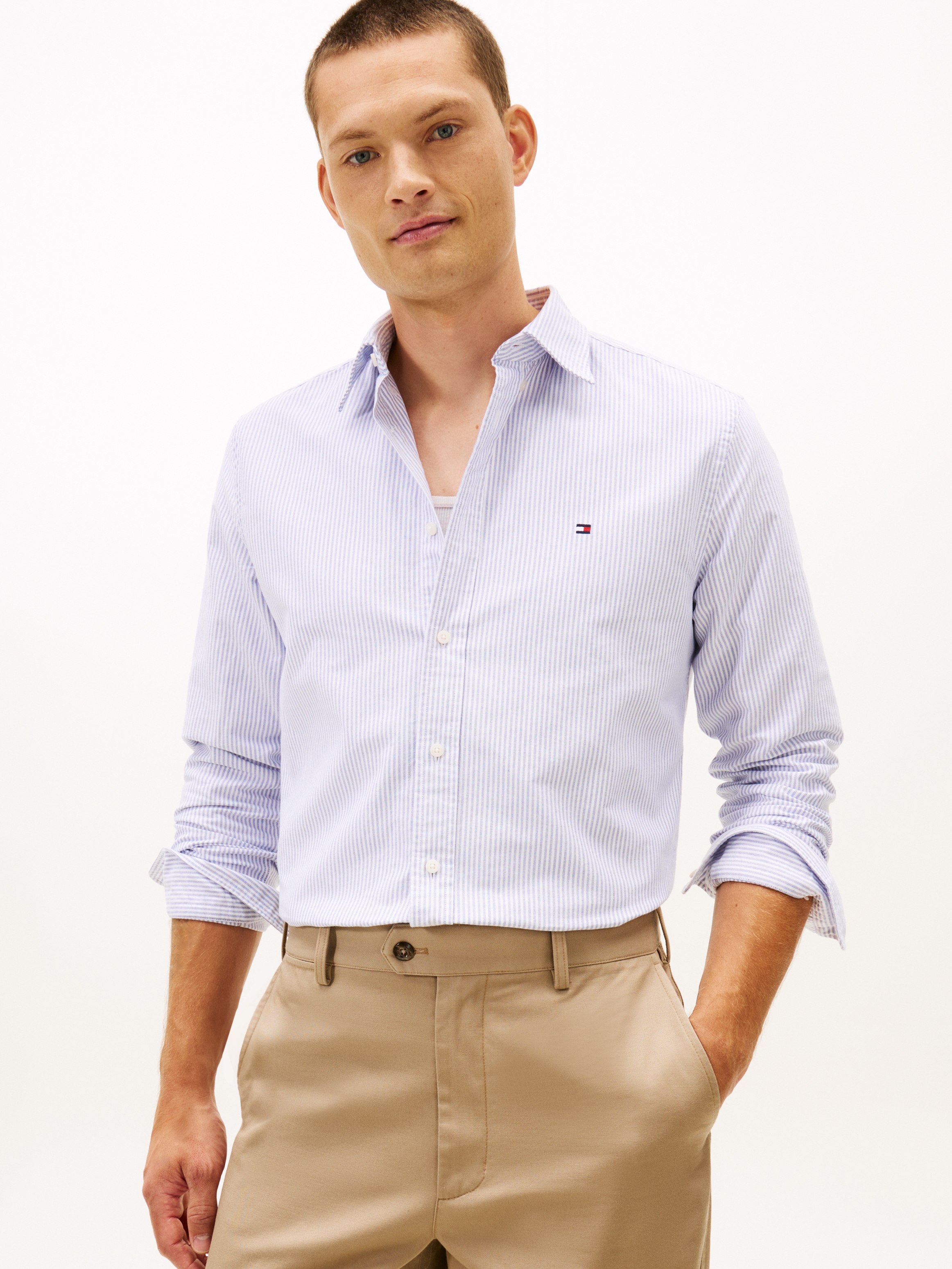 Tommy Hilfiger Langarmhemd »HERITAGE OXFORD STRIPE Regular Fit SHIRT«