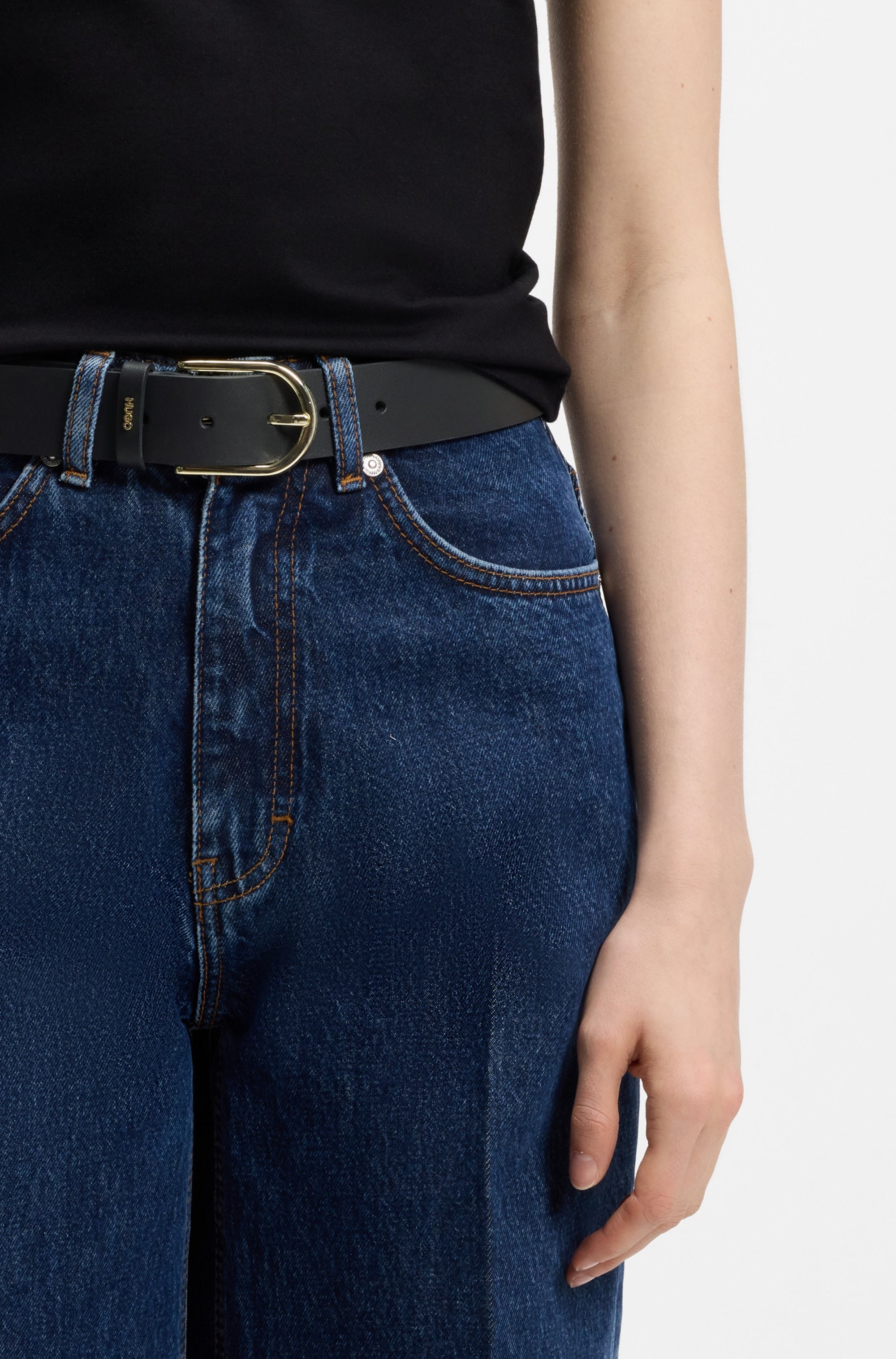 HUGO Ledergürtel »Zoey-G Sz35« mit Dornschliesse