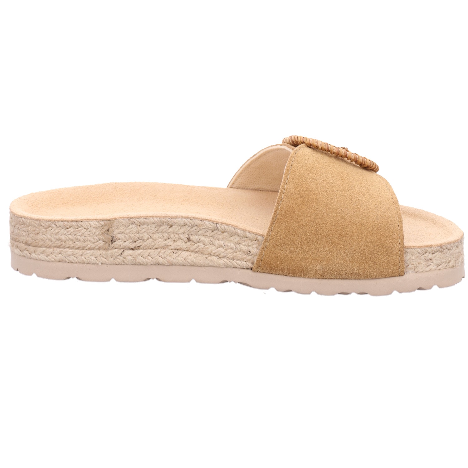 Rohde Pantolette »MATERA«  Sommerschuh, Strandschuh, Urlaubsschuh mit Bast Plateau