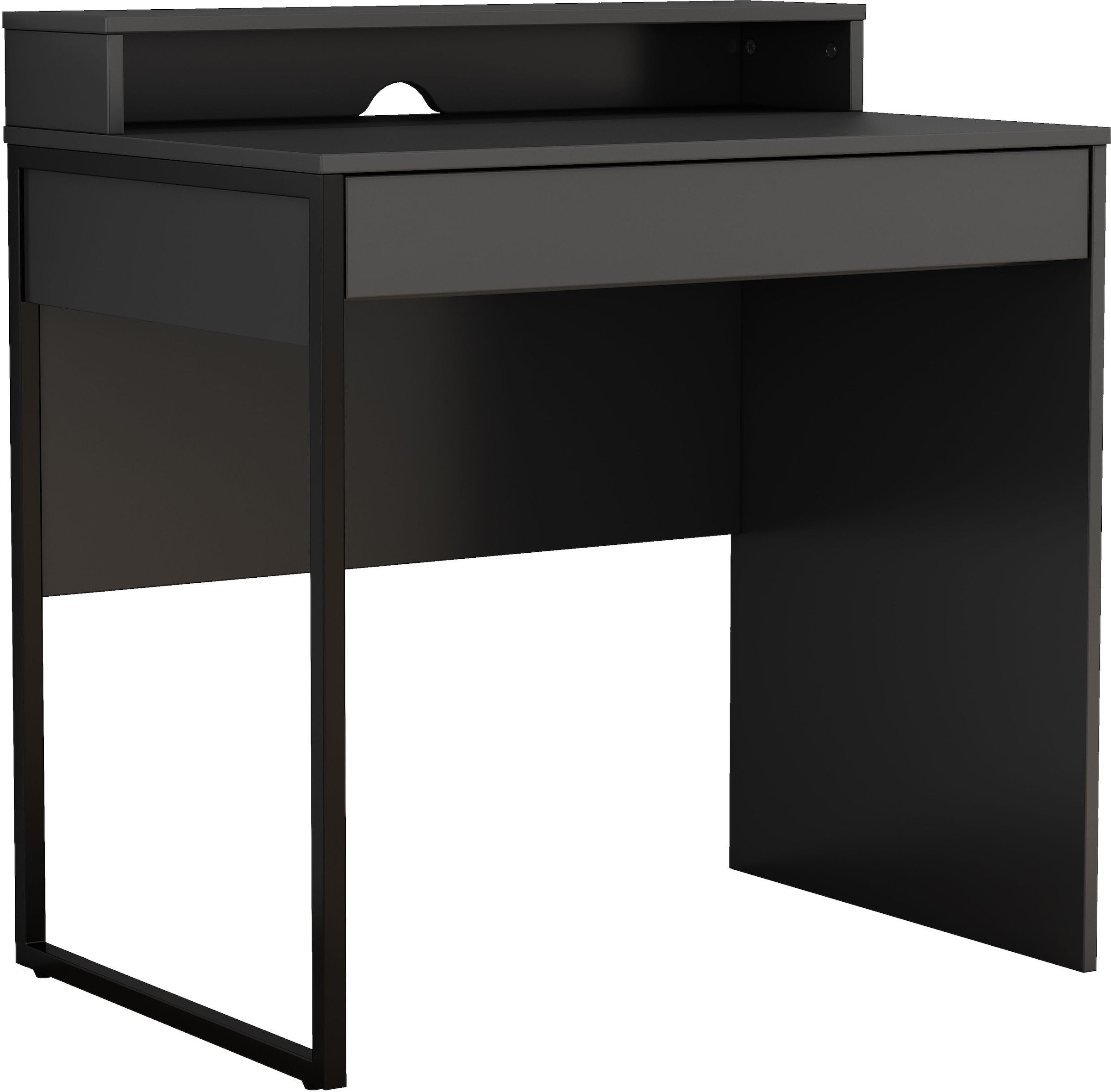 GOODproduct Bureau »Moid, Computertisch in modernem Design« Breite 80 cm, mit Schublade, Kabeldurchlass & Metallkufe