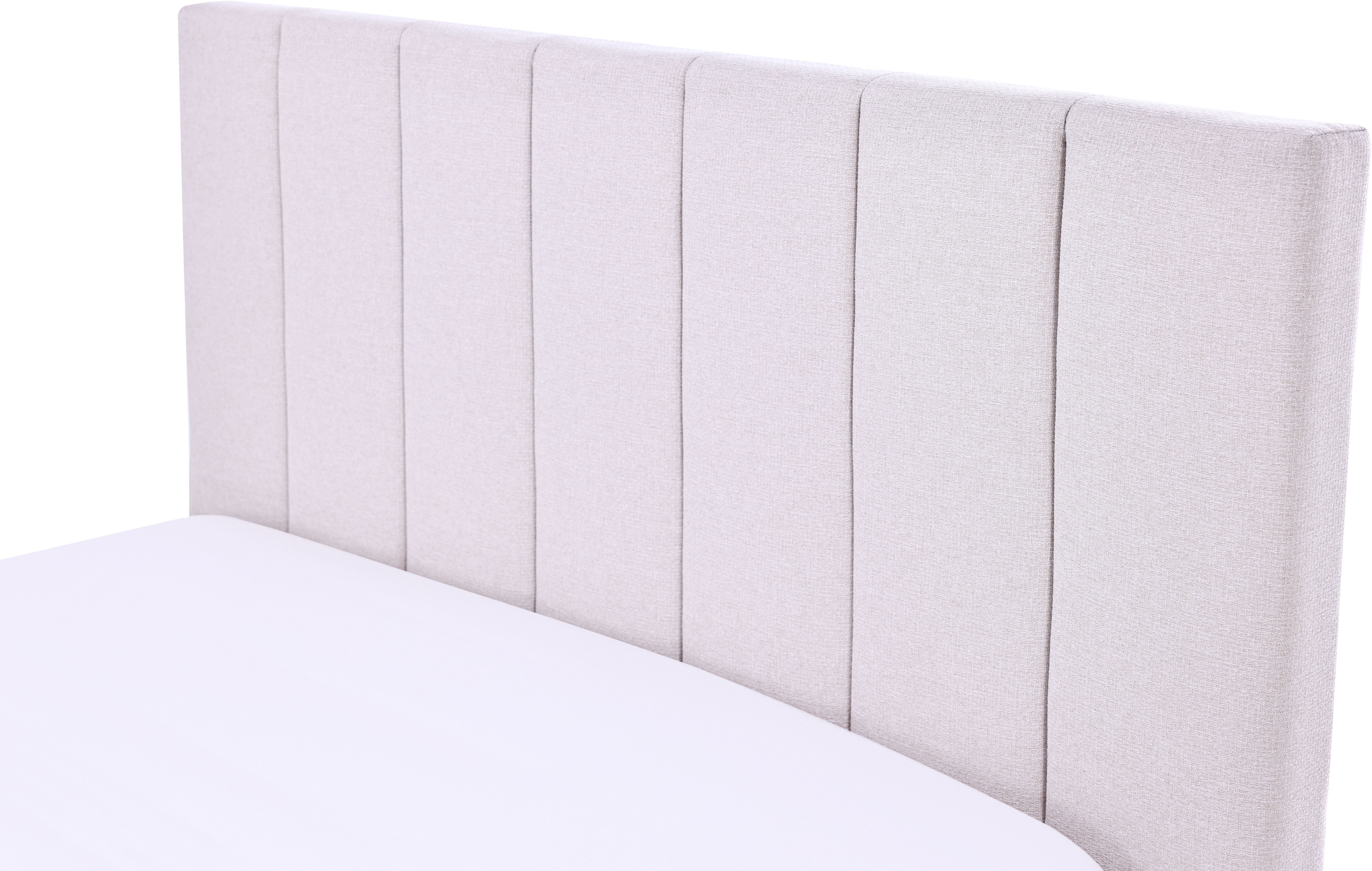 Home affaire Lit rembourré »MANTEIGAS, Familienbett mit hochwertigem Strukturstoff« surface de couchage 120x200 et 240x200 cm, sans sommier à lattes ni matelas