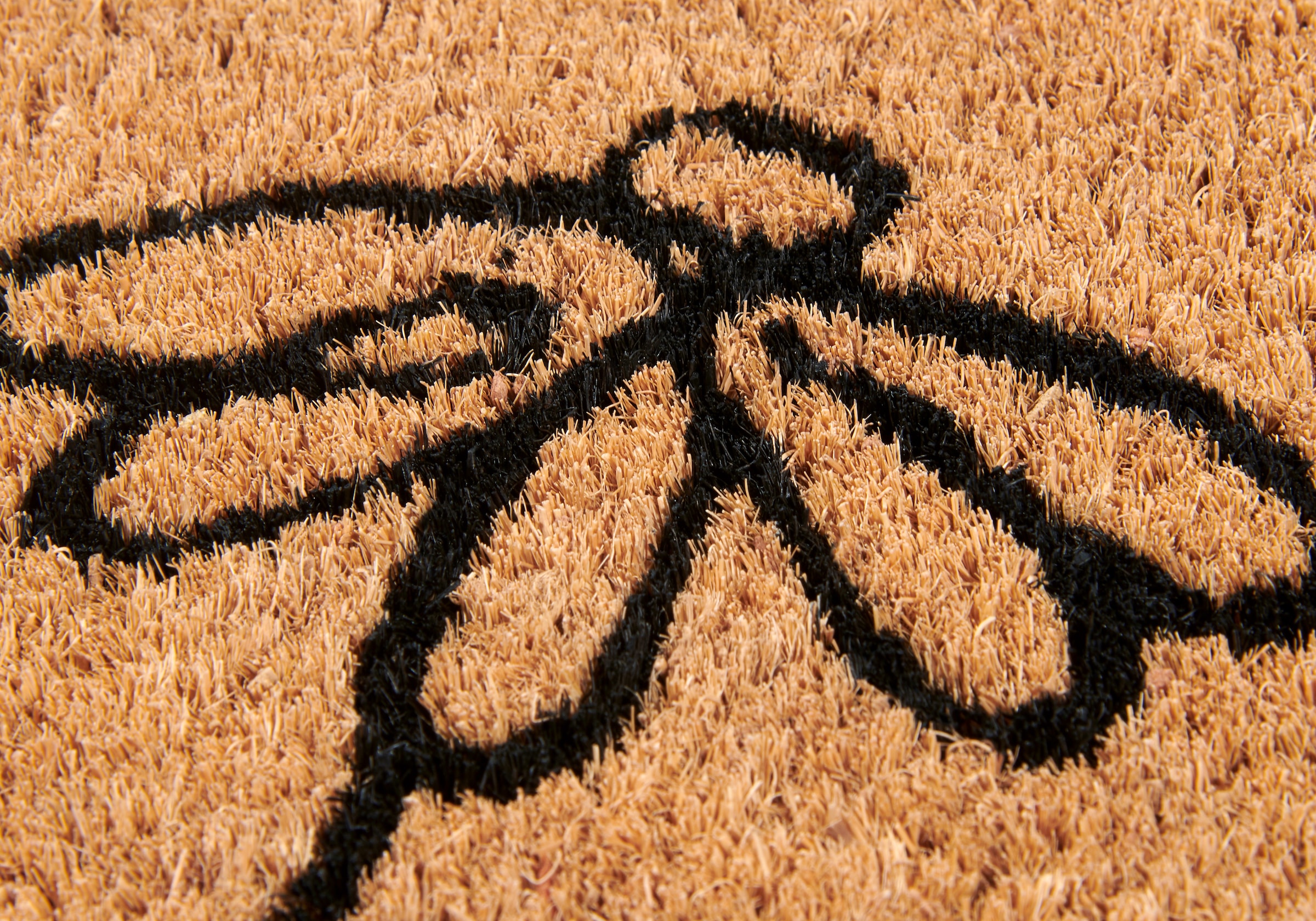 HANSE Home Tapis de sol »Kokos Line-Art Flowers, Türmatte« Rectangulaire 15 mm Höhe Schmutzfangmatte, Rutschfest, Outdoor, Innen, Aussen, Kokosmatte, Flur