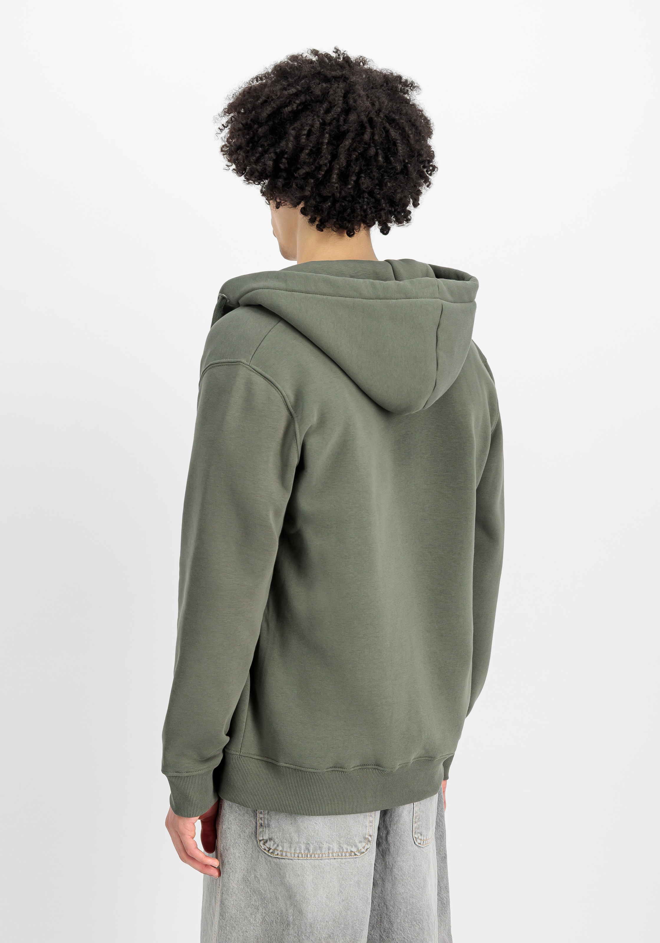 Alpha Industries Sweat à capuche »BASIC ZIP HOODY« Mélange de coton, coupe regular