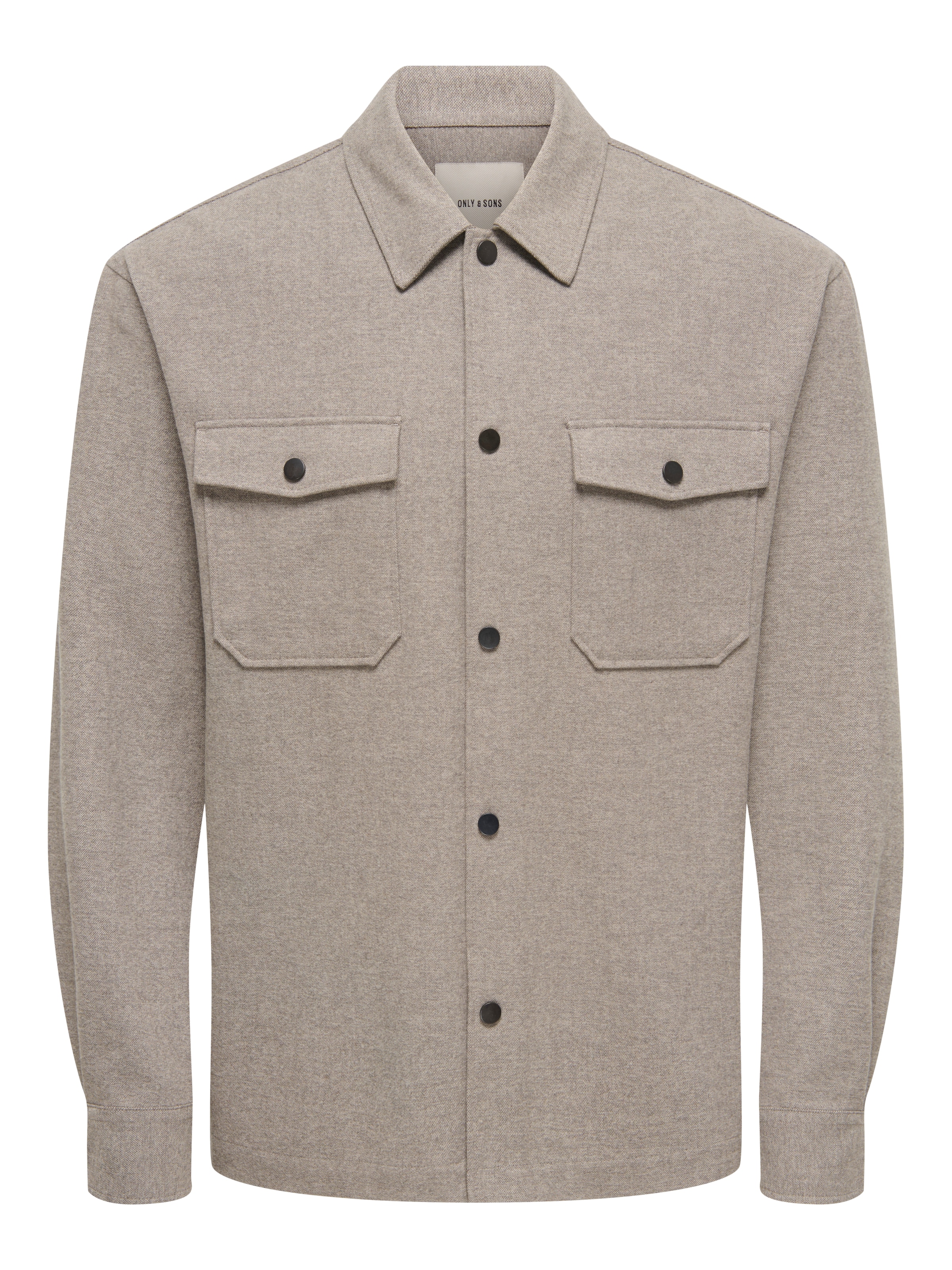 ONLY & SONS Langarmhemd »ONSMARK BRUSHED 0353 OVERSHIRT« Materialmix, regular fit